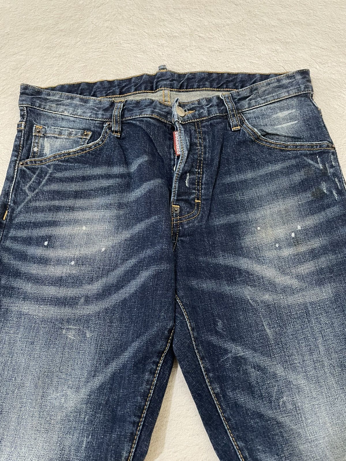 Japanese Brand 00s Dsquared Archival Mudwash Denim Distressed Y2K Japan Size US 33 - 4 Thumbnail