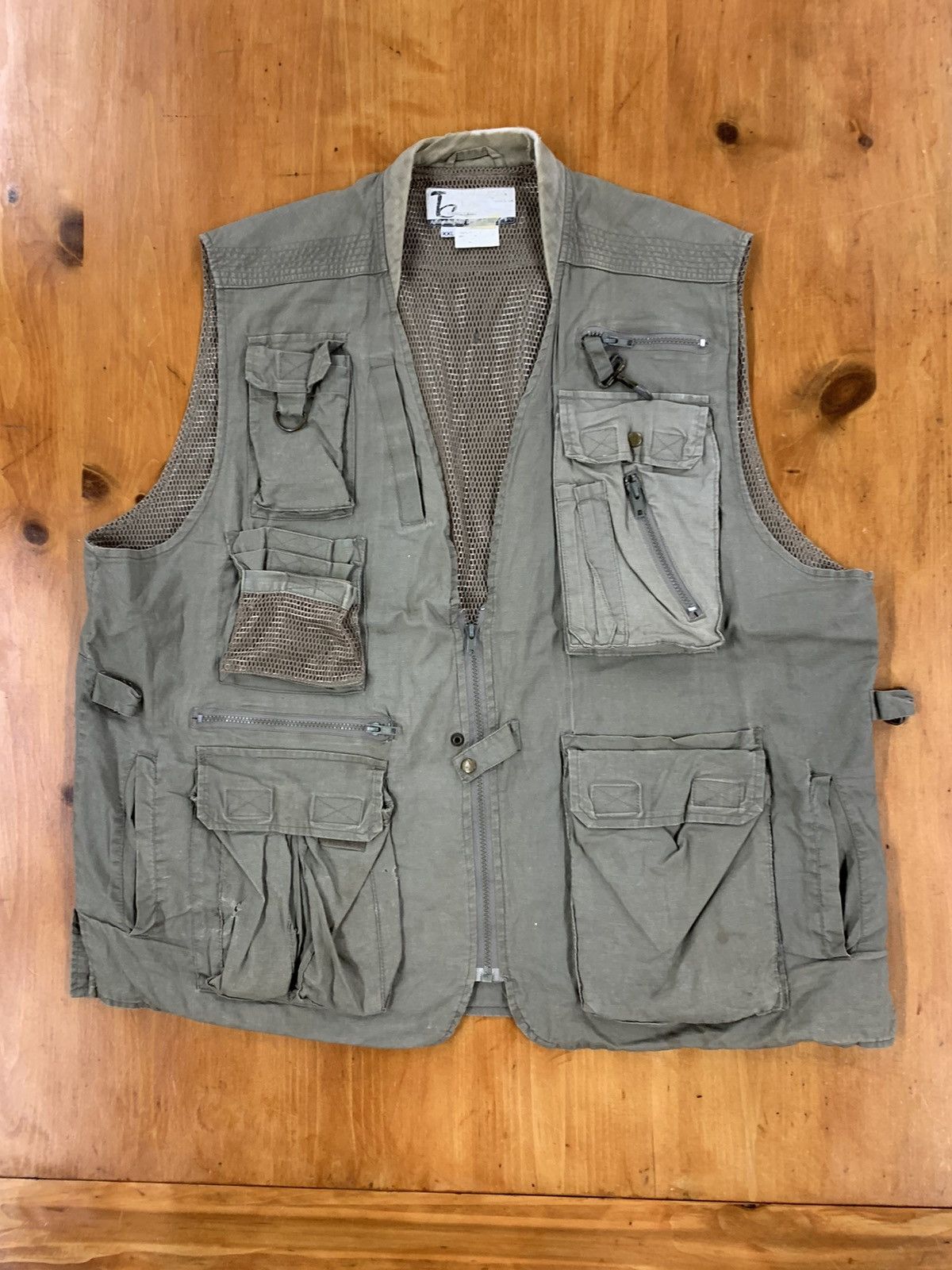Vintage Vintage Tan Hunting/Fishing Tacitcal Mesh Vest Size US XXL / EU 58 / 5 - 1 Thumbnail