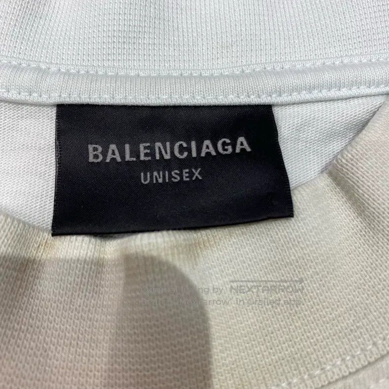 Balenciaga Balenciaga Off-White Destroyed Bitcoin Double B Short Slee Size US M / EU 48-50 / 2 - 4 Thumbnail