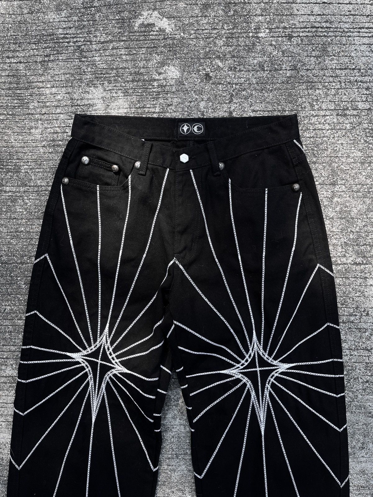 Thug Club Thug Club Chain Stitch Black Denim Size US 31 - 6 Thumbnail