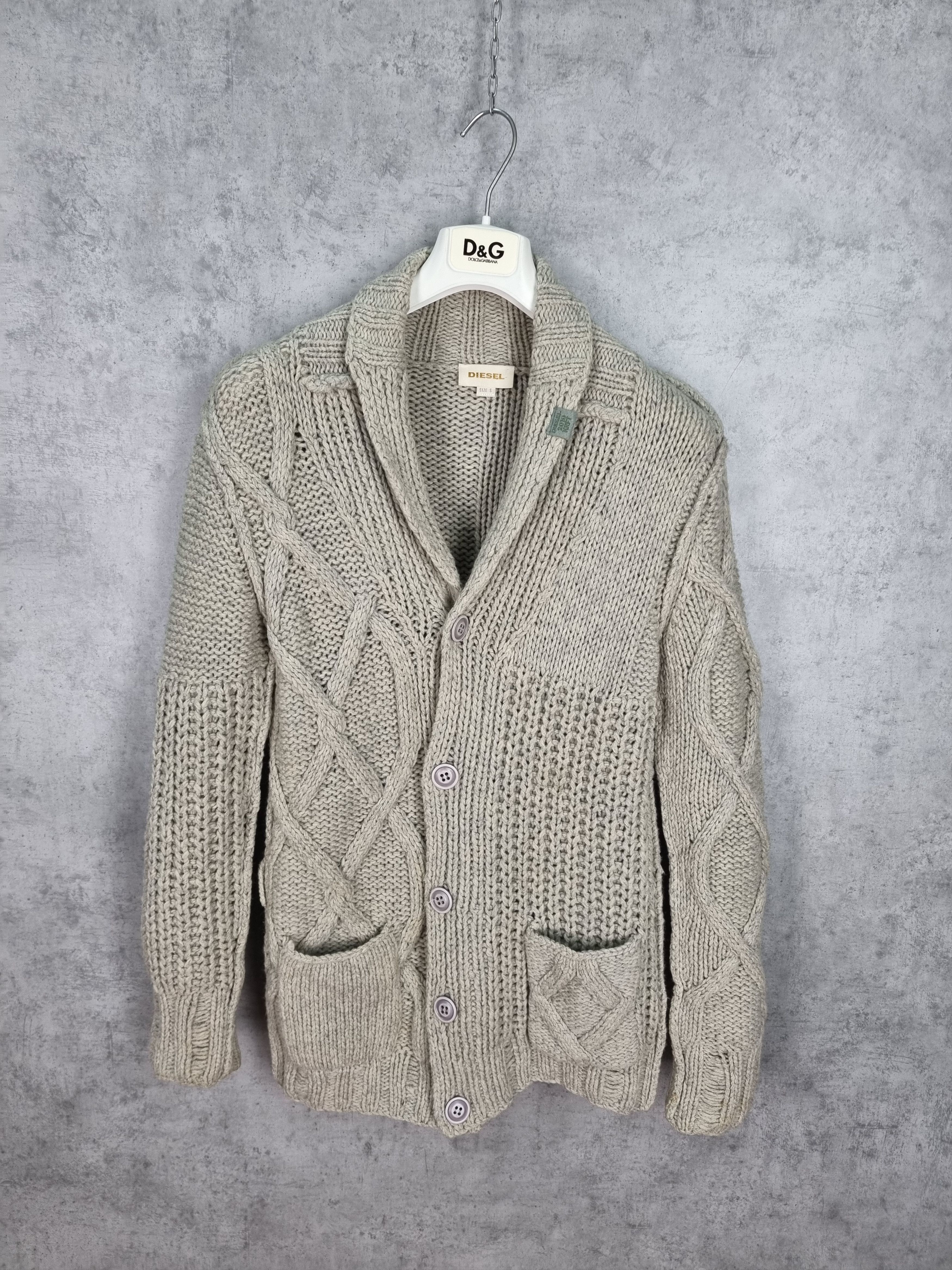 Diesel × Vintage Diesel Gorgeous Heavy Knitted Cardigan Size US S / EU 44-46 / 1 - 5 Thumbnail