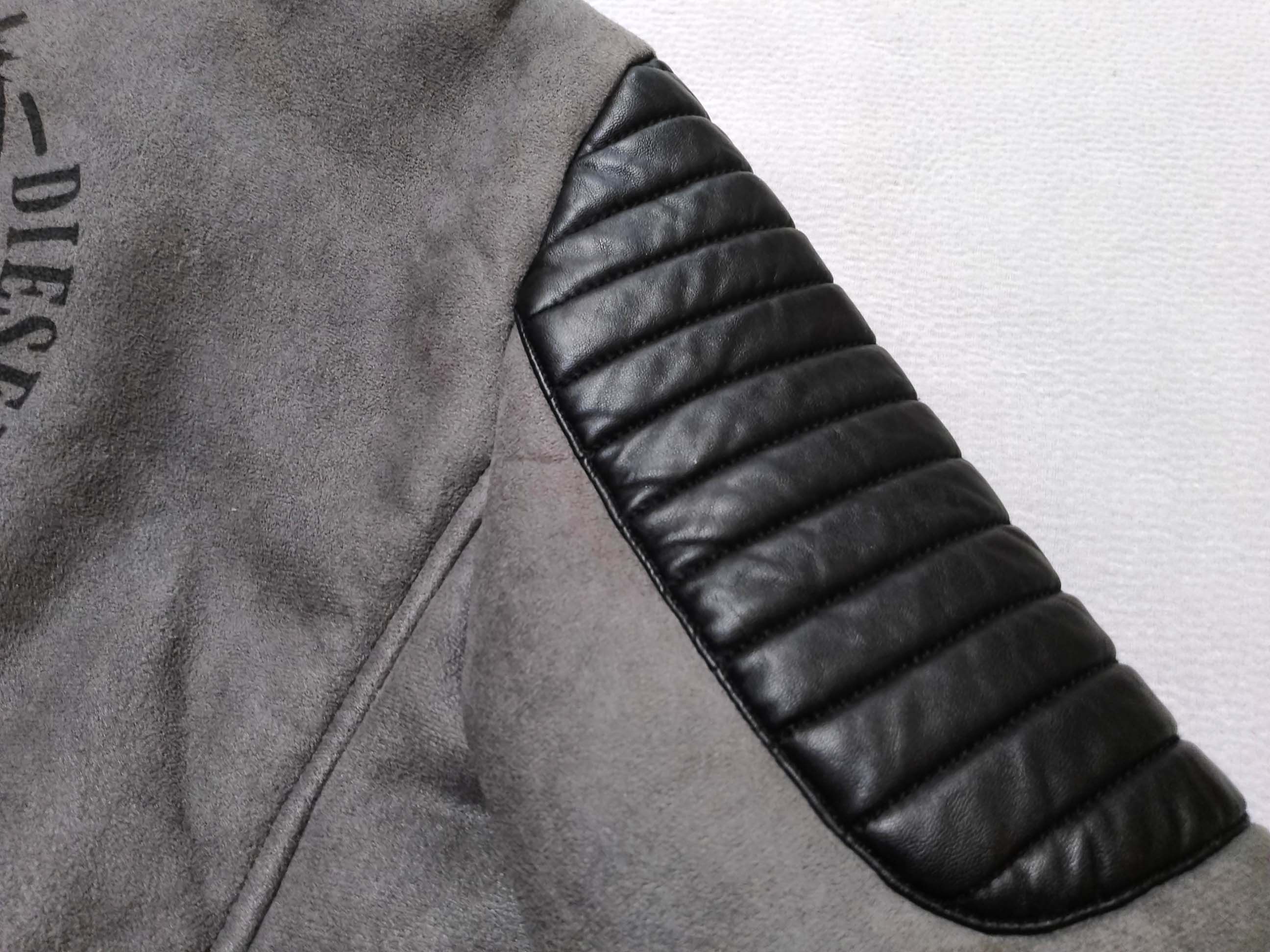 Diesel Diesel Faux Fur Jacket - Gray - Bold Indian Logo Size L / US 10 / IT 46 - 22 Thumbnail