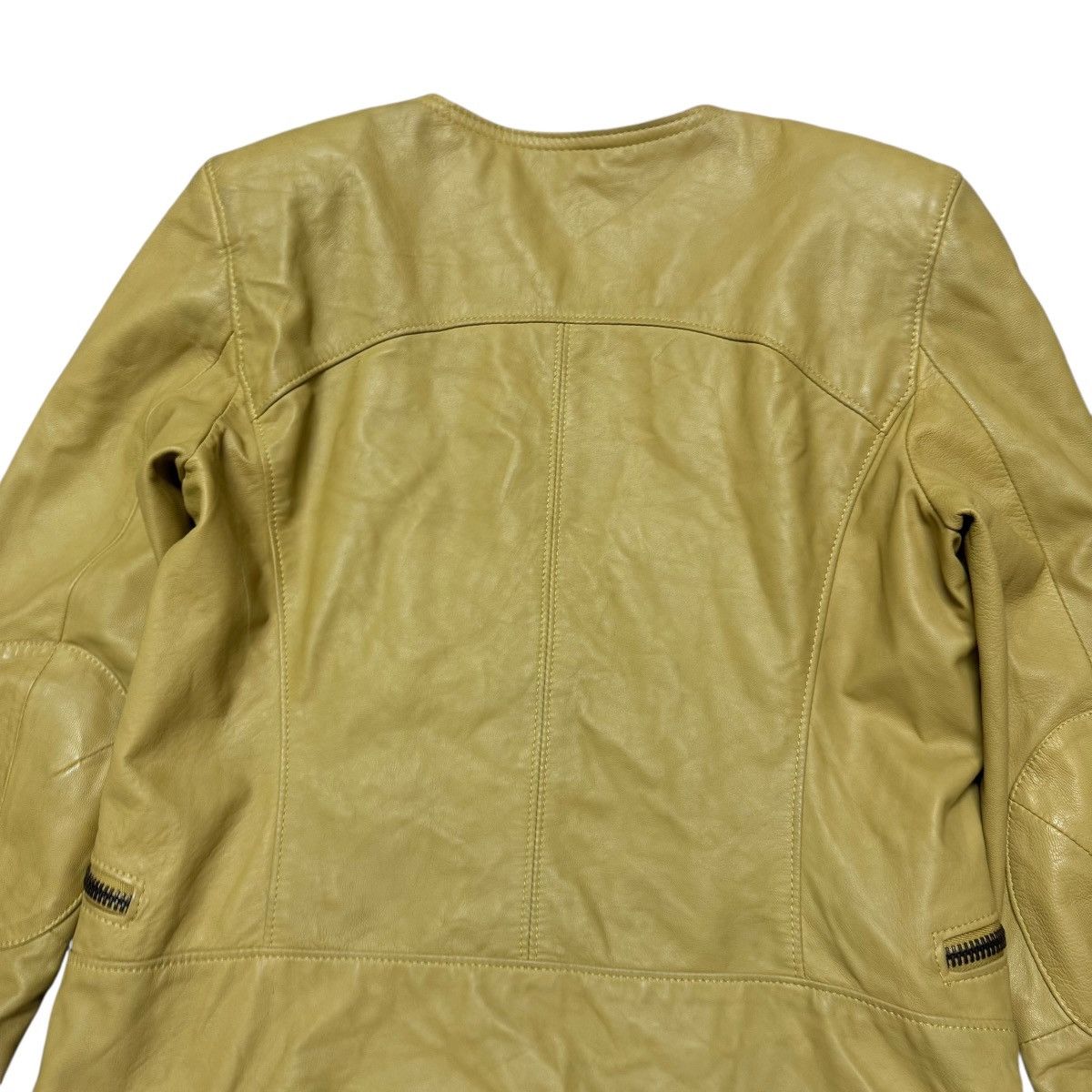 Leather S.W.O.R.D Gold Leather Jacket Size L / US 10 / IT 46 - 8 Thumbnail