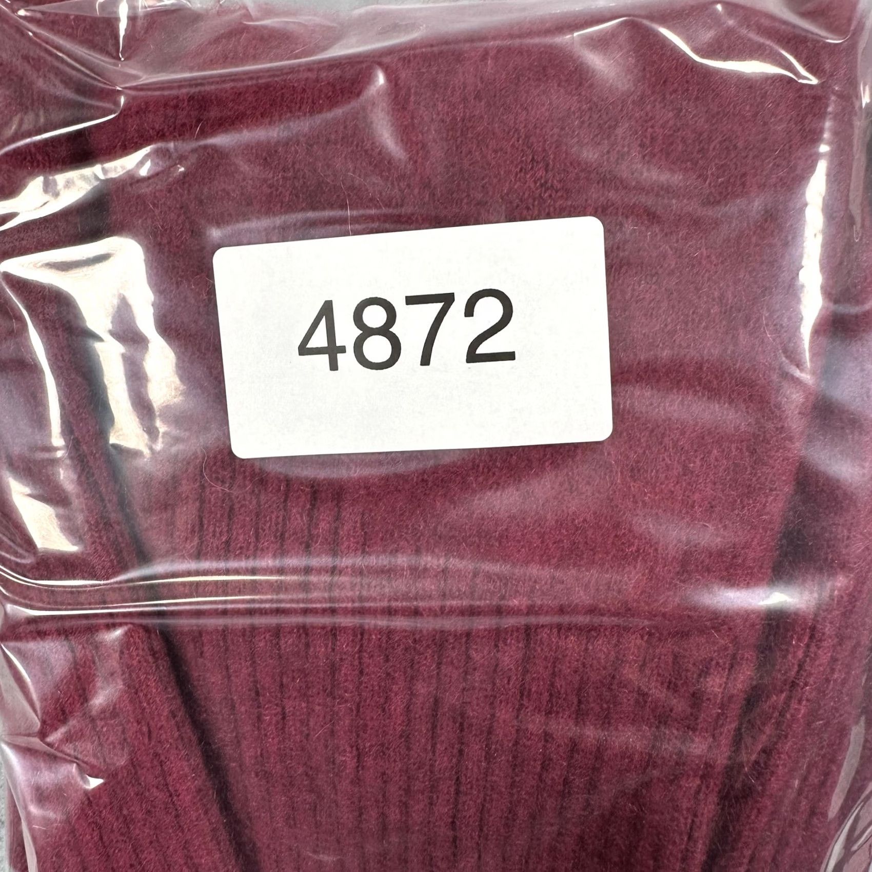 Vintage U-KNIT Pure Cashmere Sweater Womens Medium Red Cabernet Scoop Neck Puff Sleeve pullover Casual Winter Knit Size M / US 6-8 / IT 42-44 - 8 Thumbnail