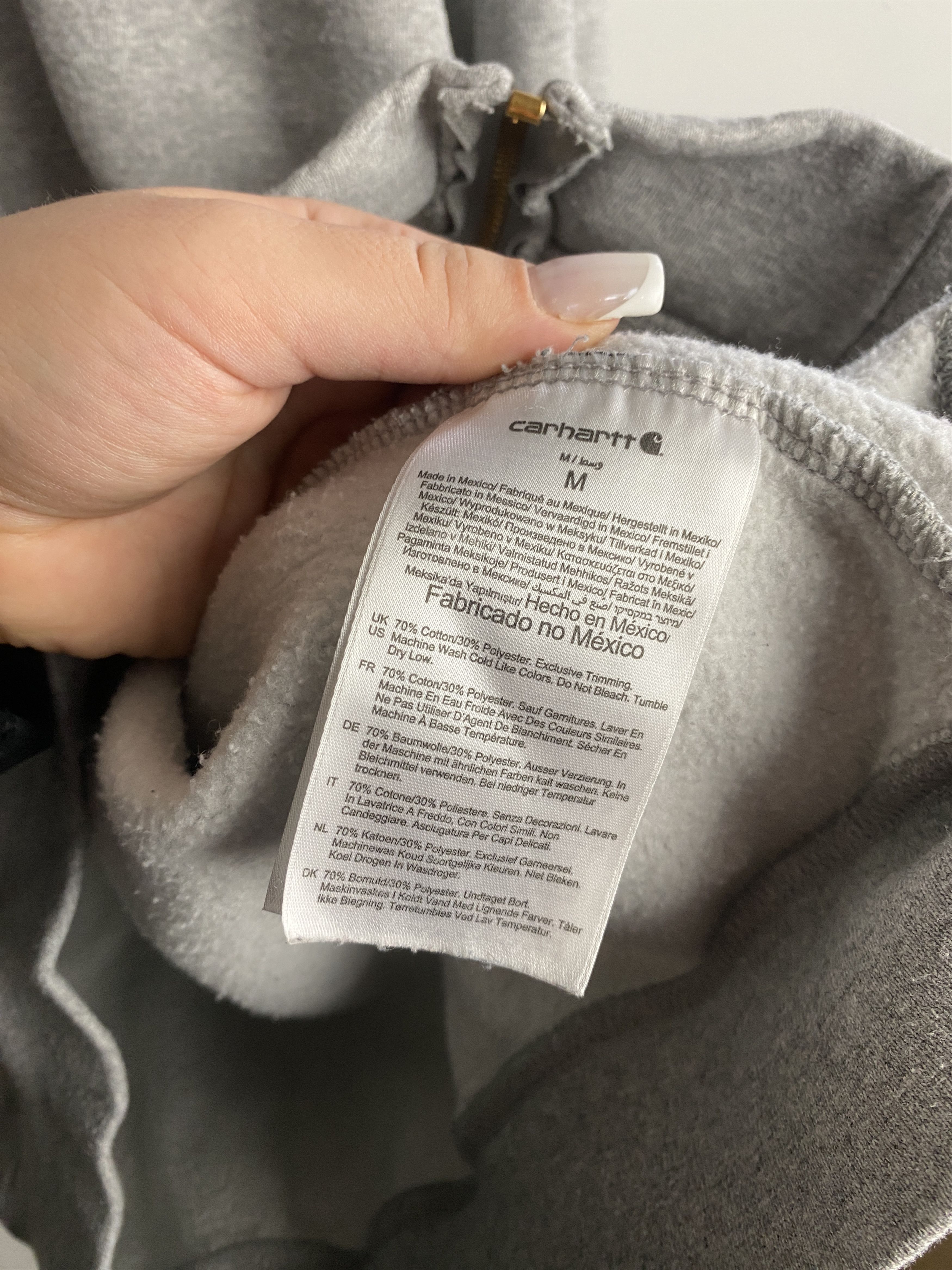Carhartt Carhartt small logo zip-up hoodie heavy thick Size US M / EU 48-50 / 2 - 5 Thumbnail