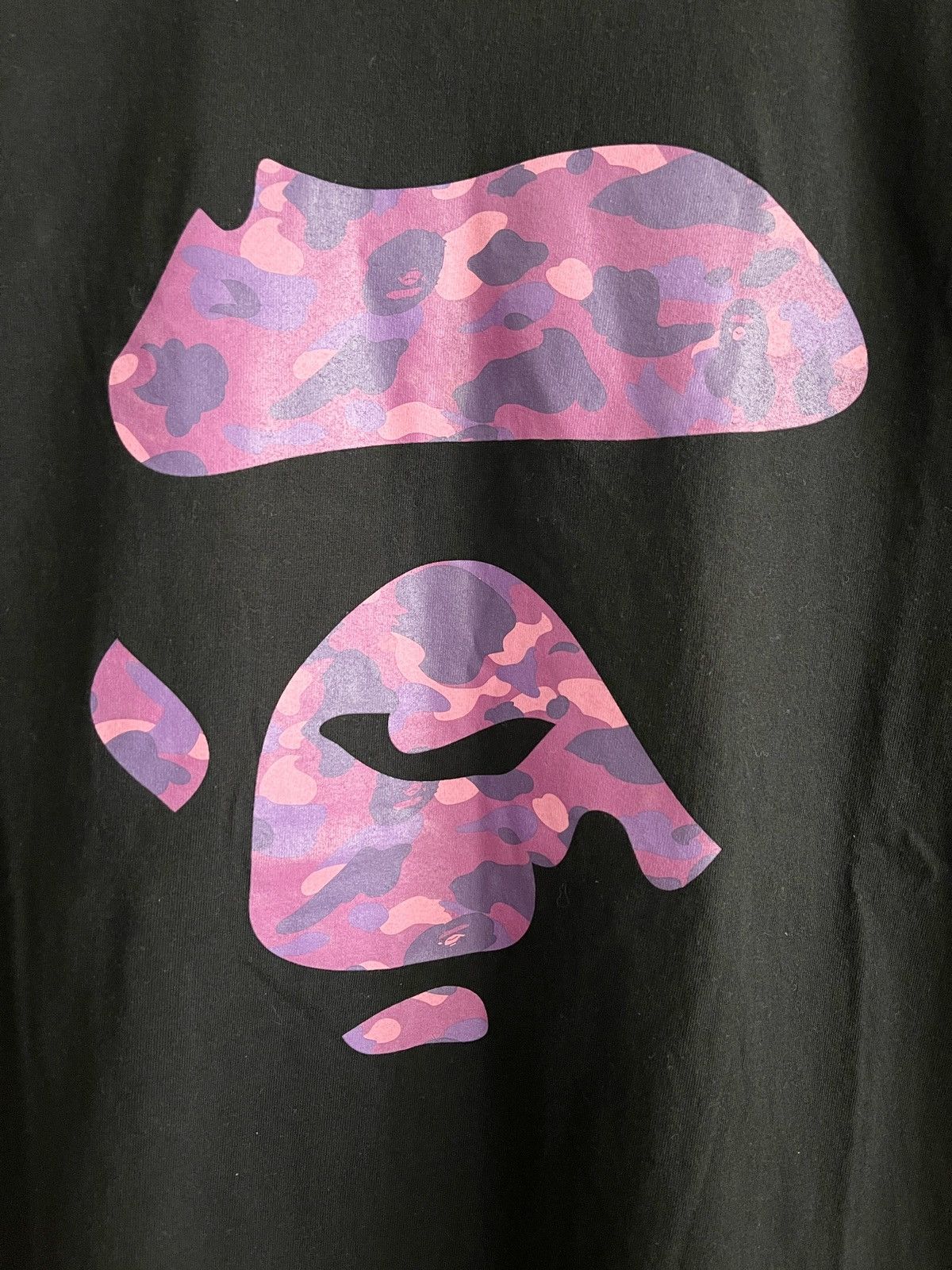 Bape STEAL! 2000s Bape Purple Camo Ape Face Tee (L) Size US L / EU 52-54 / 3 - 4 Thumbnail
