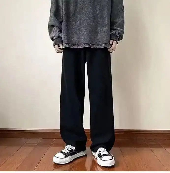 Japanese Brand Black Color Straight Denim Baggy Pant Size US 32 / EU 48 - 5 Thumbnail