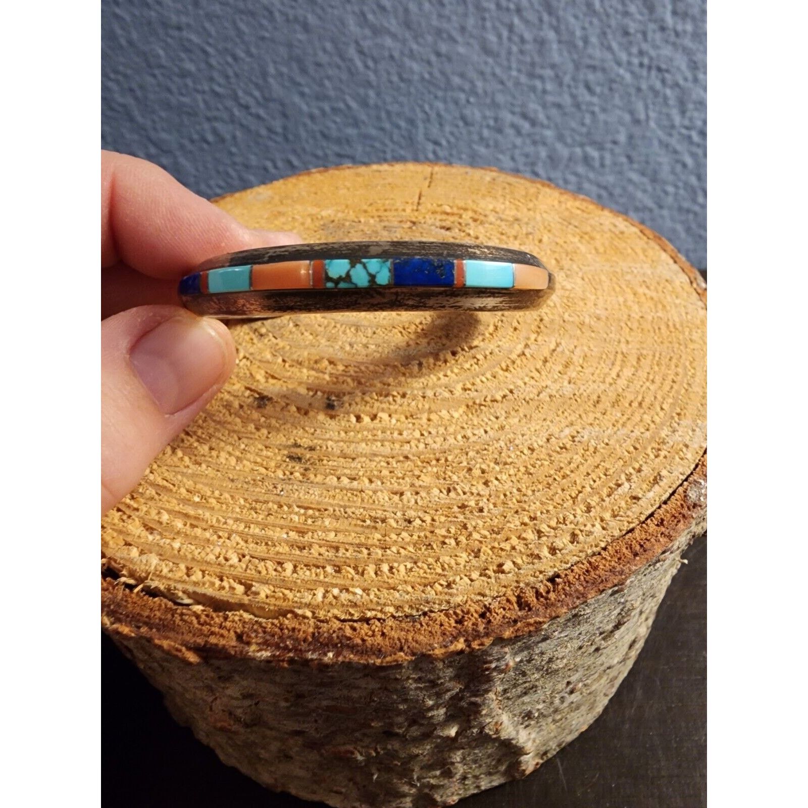 & Other Stories × HUNI Design Zuni WM Sterling Silver Cuff Bracelet Turquoise Lapis Coral Size ONE SIZE - 2 Thumbnail