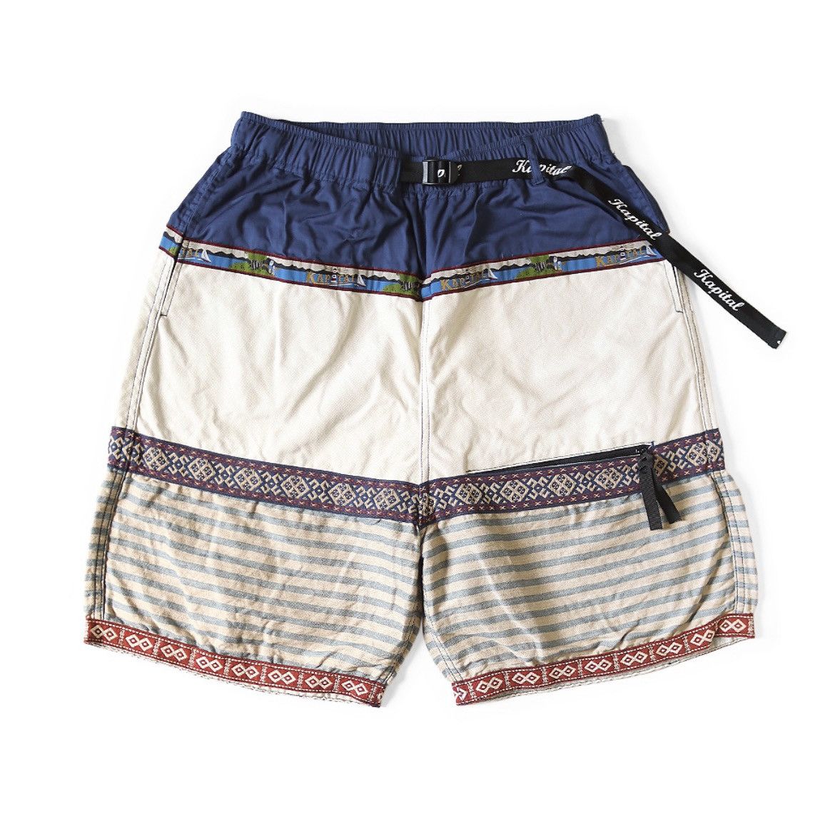 Kapital Kapital Camo crazy patchwork ECO BAKA Easy Shorts size 2 Size US 32 / EU 48 - 1 Thumbnail
