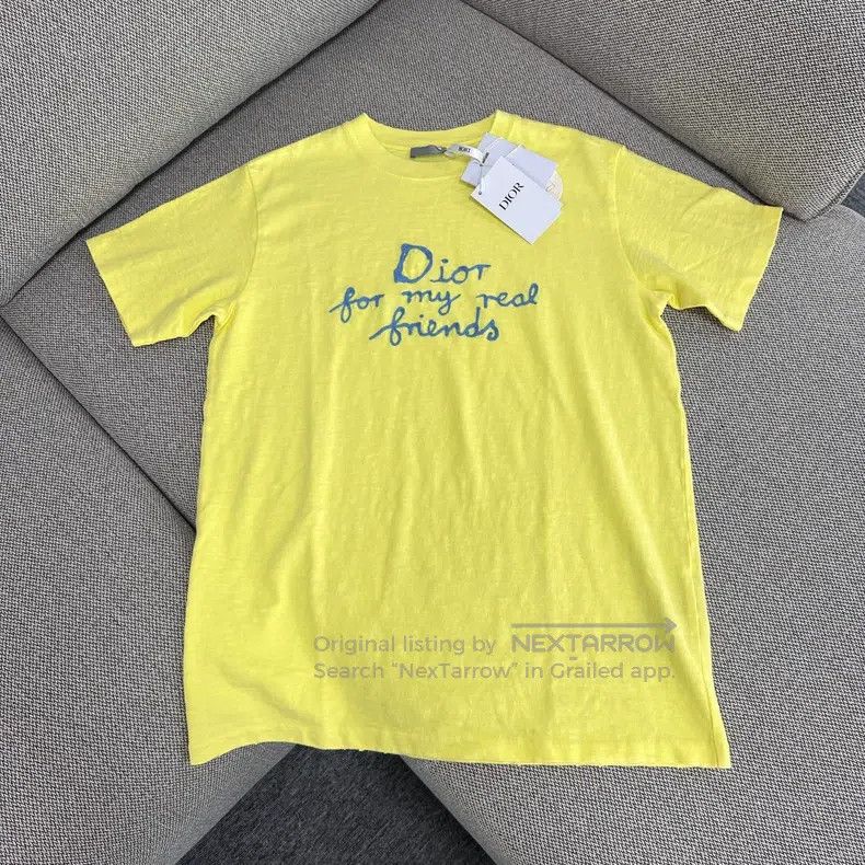 Dior Dior SS25 logo letter embroidery round-neck short-sleeved Size US S / EU 44-46 / 1 - 1 Thumbnail