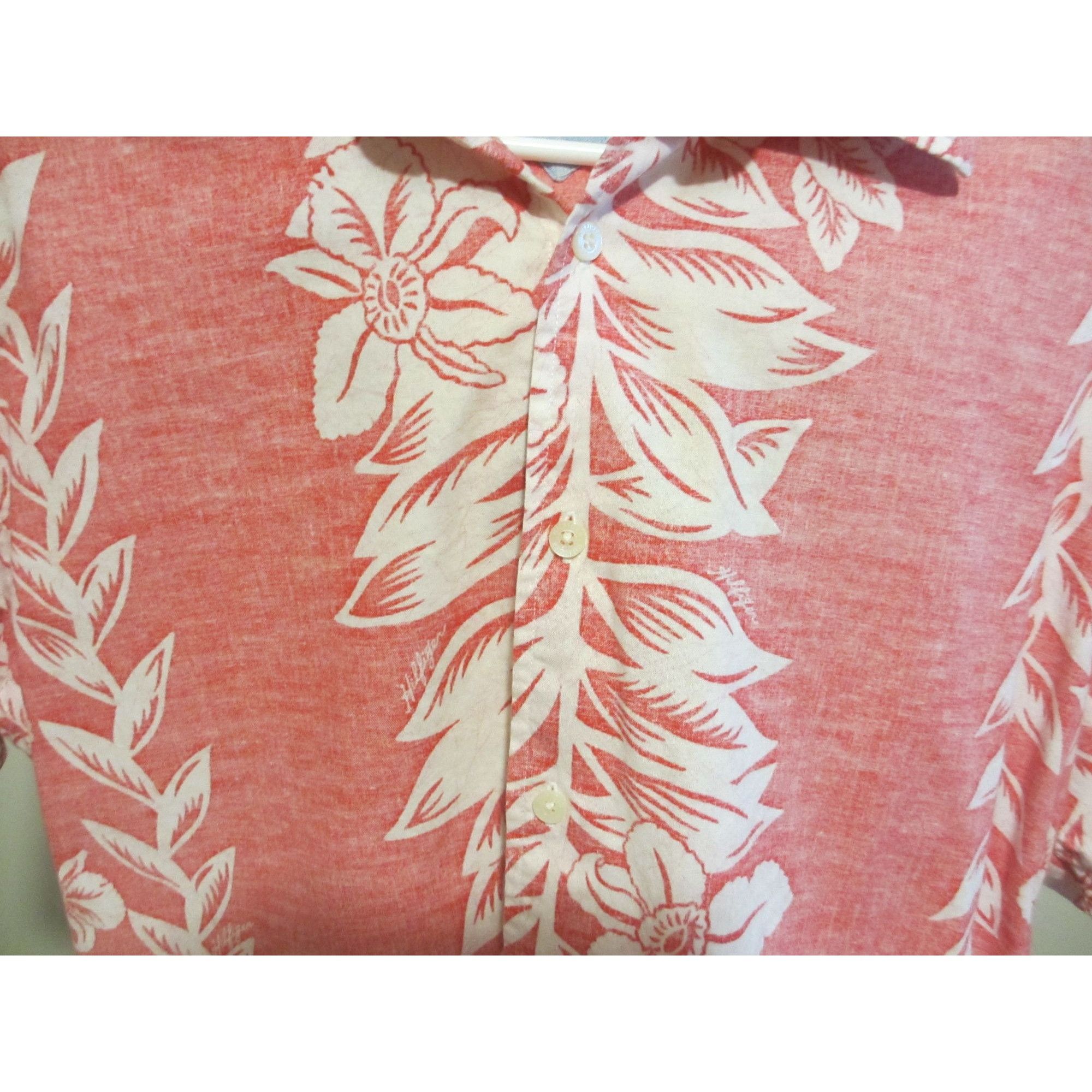 Tommy Hilfiger Tommy Hilfiger Red & White Floral Hawaiian Shirt S 100% Cott Size US S / EU 44-46 / 1 - 3 Thumbnail