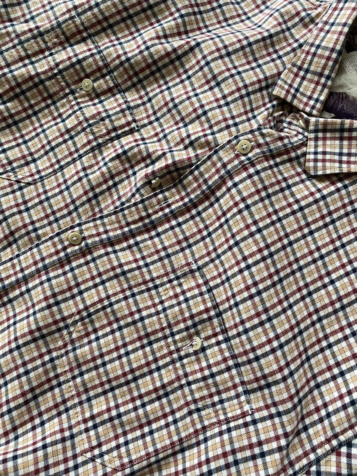 Barbour × Vintage Barbour Steve McQueen Plaid legend merlot ls check Shirt Size US XL / EU 56 / 4 - 5 Thumbnail