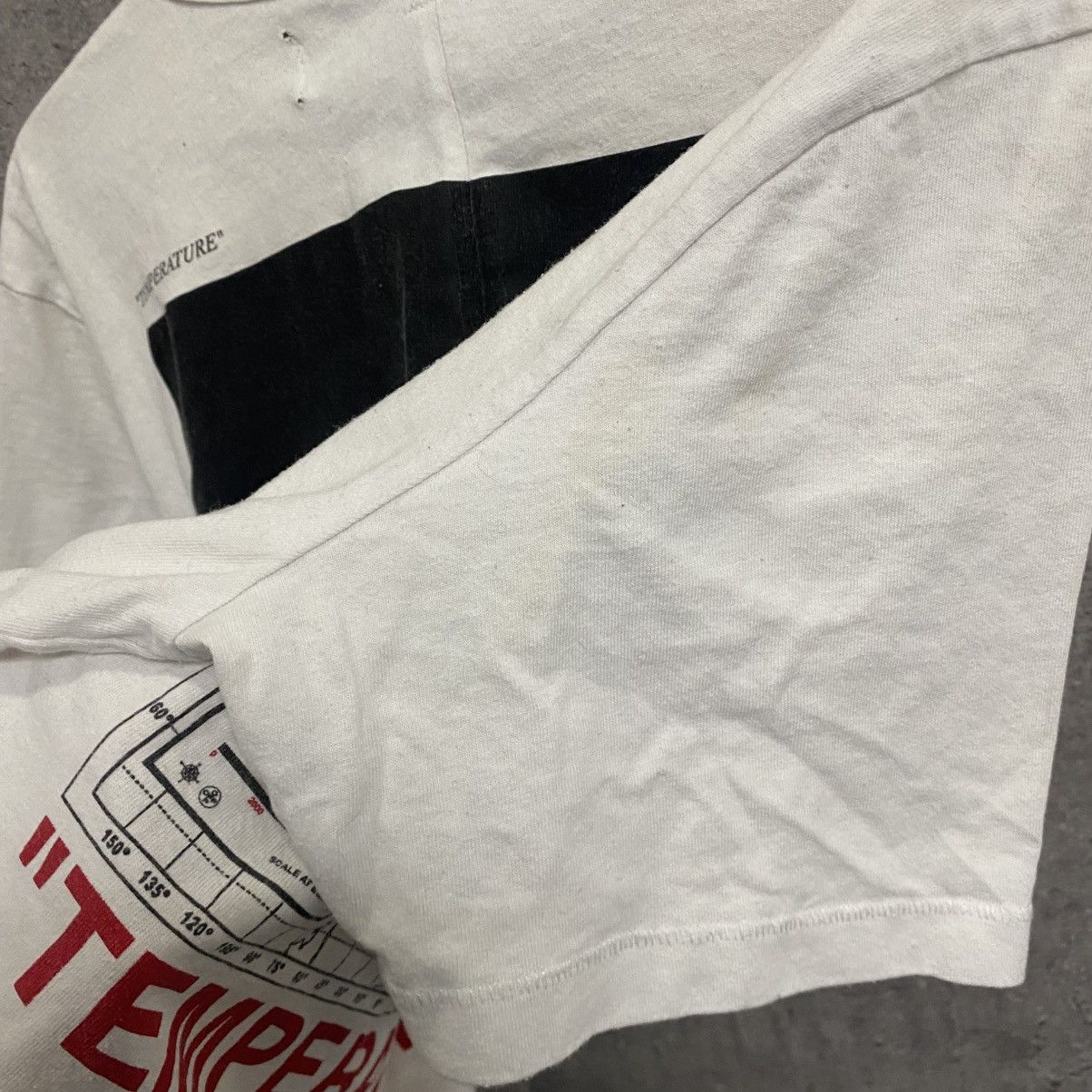Off-White OFF WHITE Temperature Map Spliced T-Shirt Size US M / EU 48-50 / 2 - 17 Thumbnail
