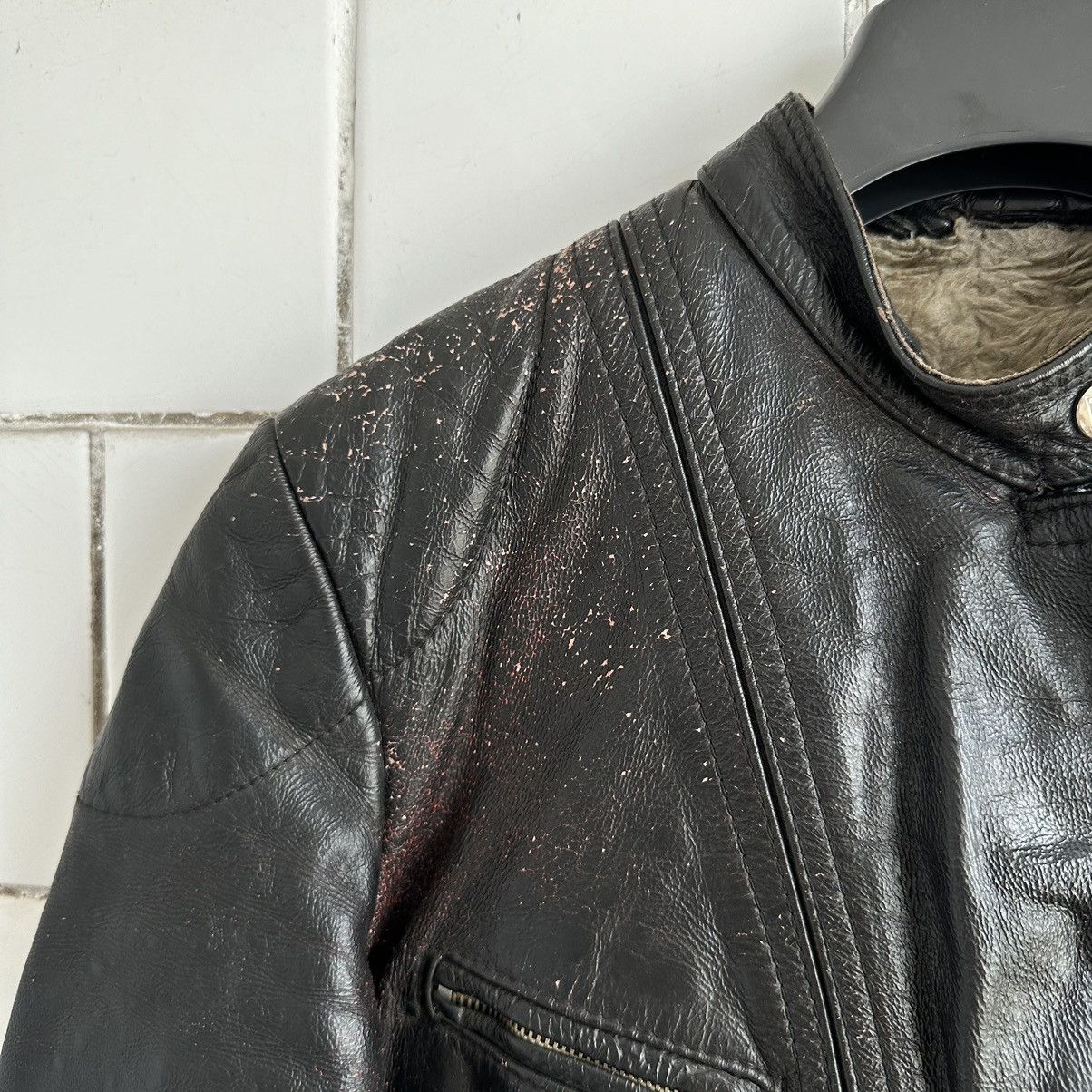 Vintage Vintage Moto Leather Jacket Tour Style USA 90s Y2K Size US S / EU 44-46 / 1 - 5 Thumbnail