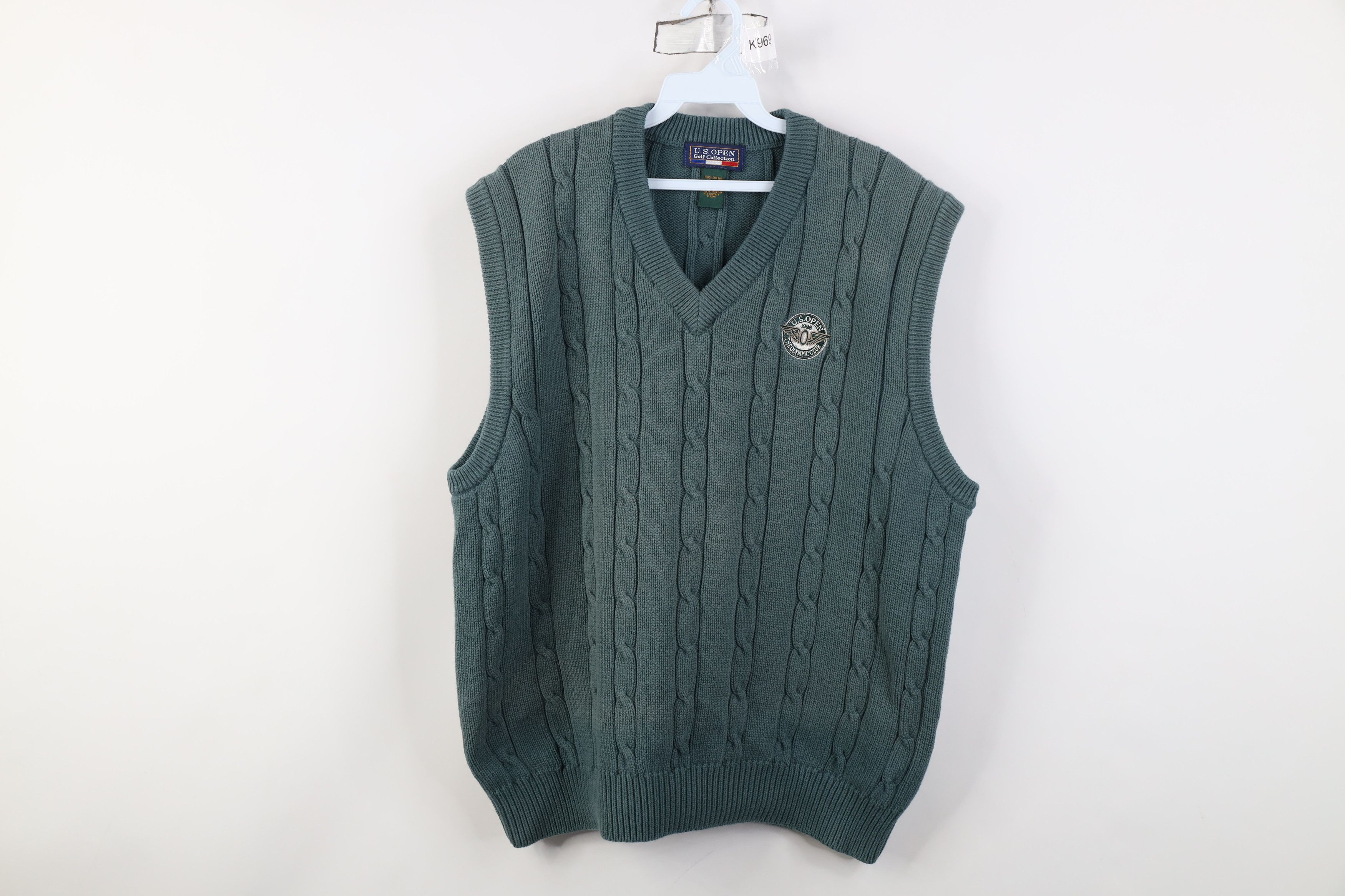 Vintage Vintage 90s 1996 US Open Olympic Club Golf Cable Sweater Size US XL / EU 56 / 4 - 1 Thumbnail