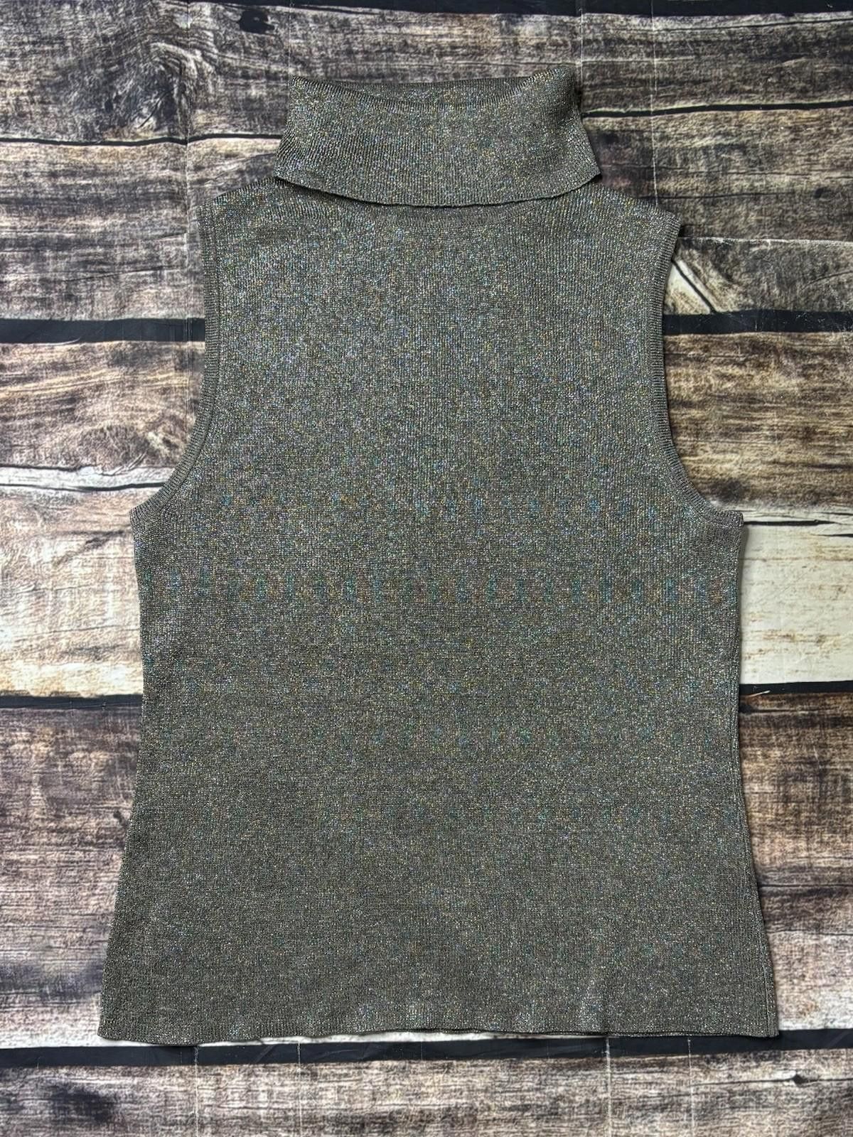 Joseph Abboud VTG Joesph A Top Women's Small Silk Confetti Metallic Size S / US 4 / IT 40 - 1 Thumbnail