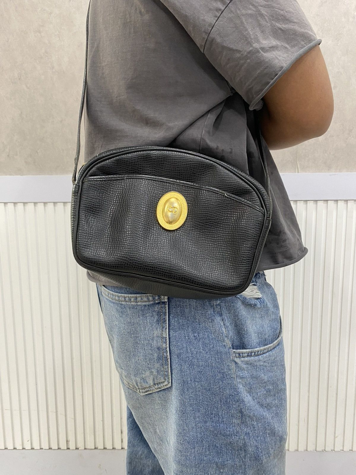 Christian Dior Monsieur Christian dior shoulder bag leather black Size ONE SIZE - 1 Thumbnail