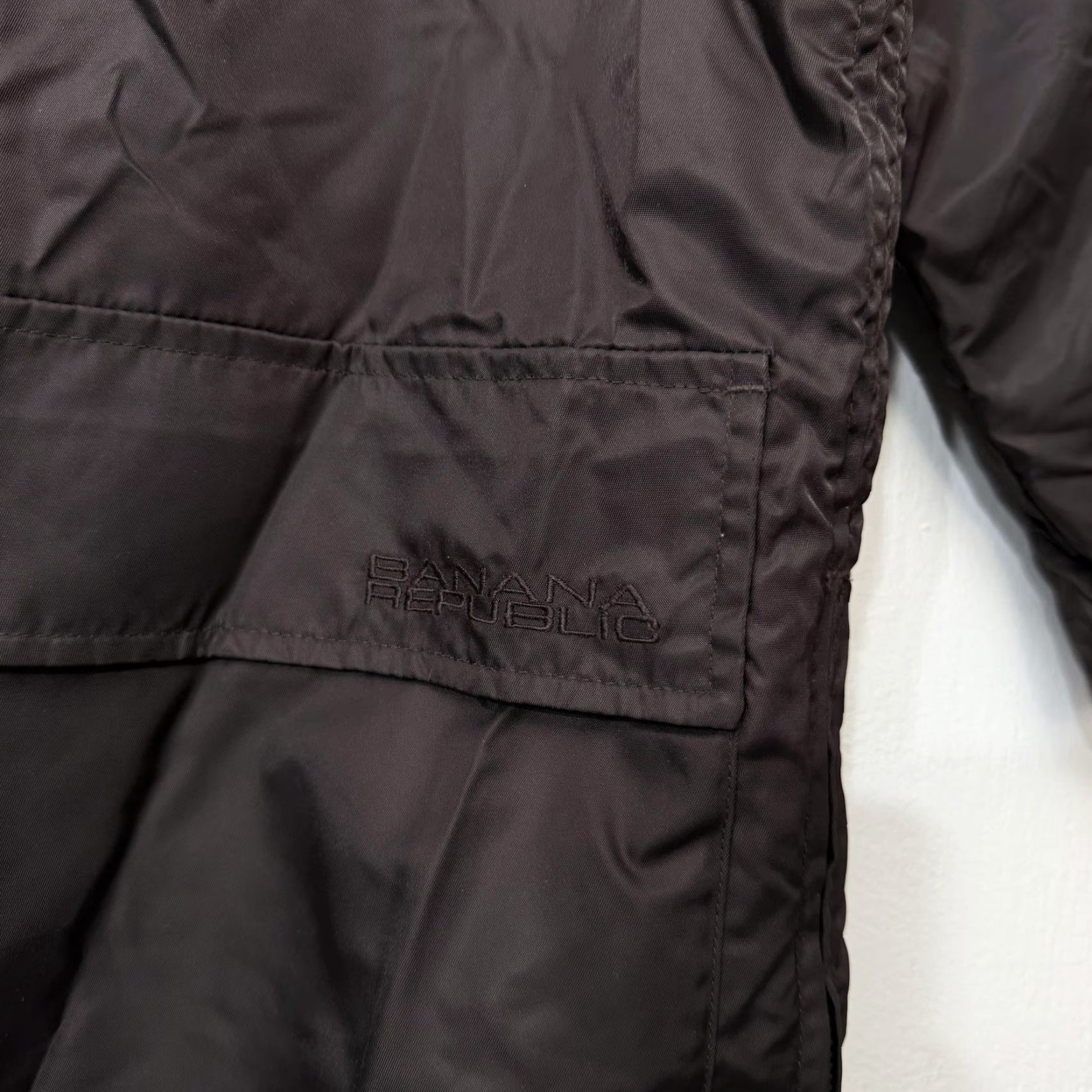 Banana Republic VINTAGE Banana Republic Jacket Mens Small Brown Nylon Parka Quilted Coat Size US S / EU 44-46 / 1 - 5 Thumbnail