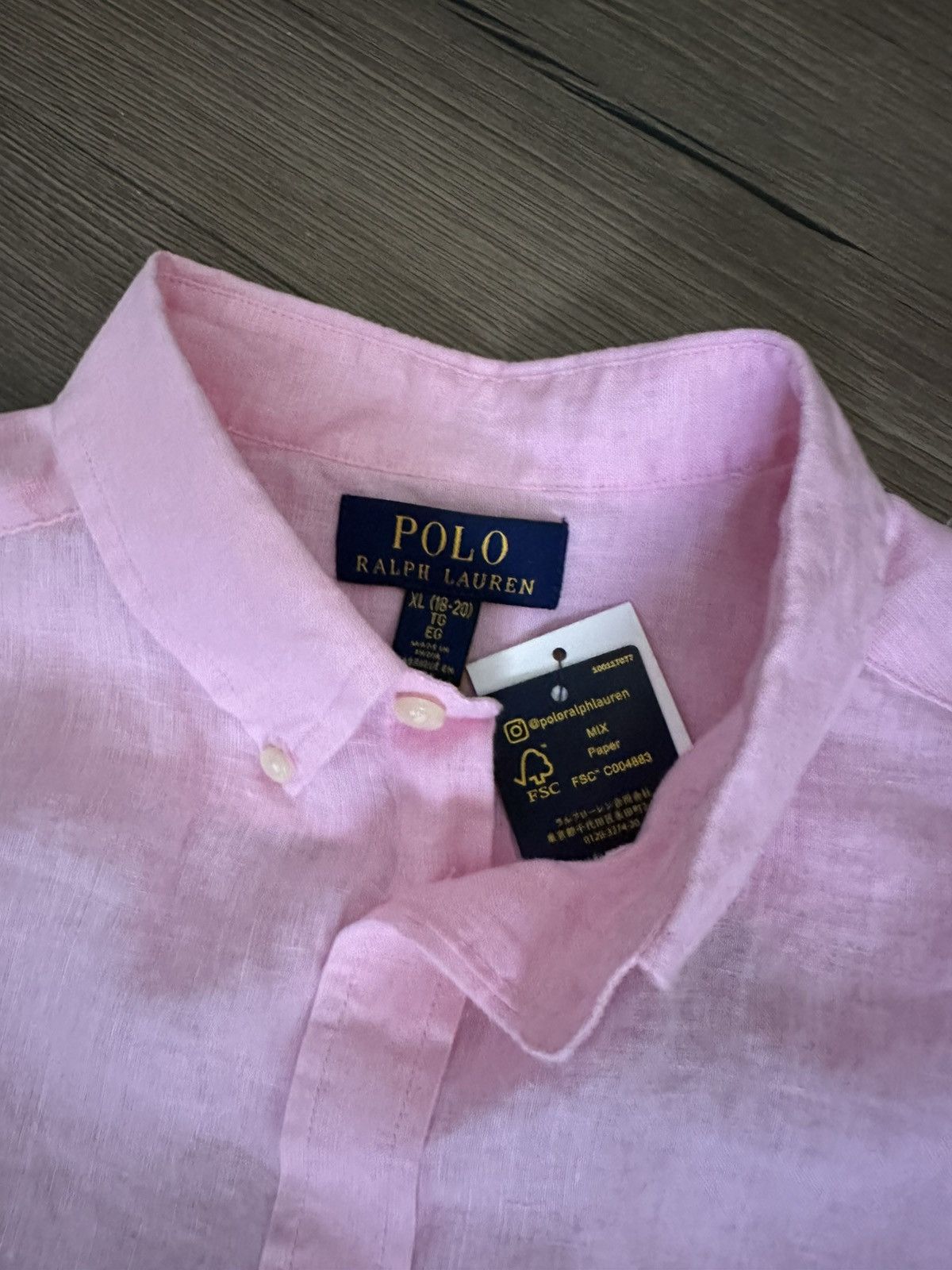 Polo Ralph Lauren Pink Polo Ralph Lauren button up t-shirt Size US XL / EU 56 / 4 - 2 Thumbnail