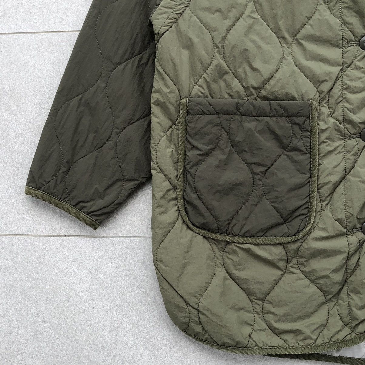 Japanese Brand Japanese Brand Quilted Lightwear Puffer Jacket Olive Green Size US L / EU 52-54 / 3 - 11 Thumbnail