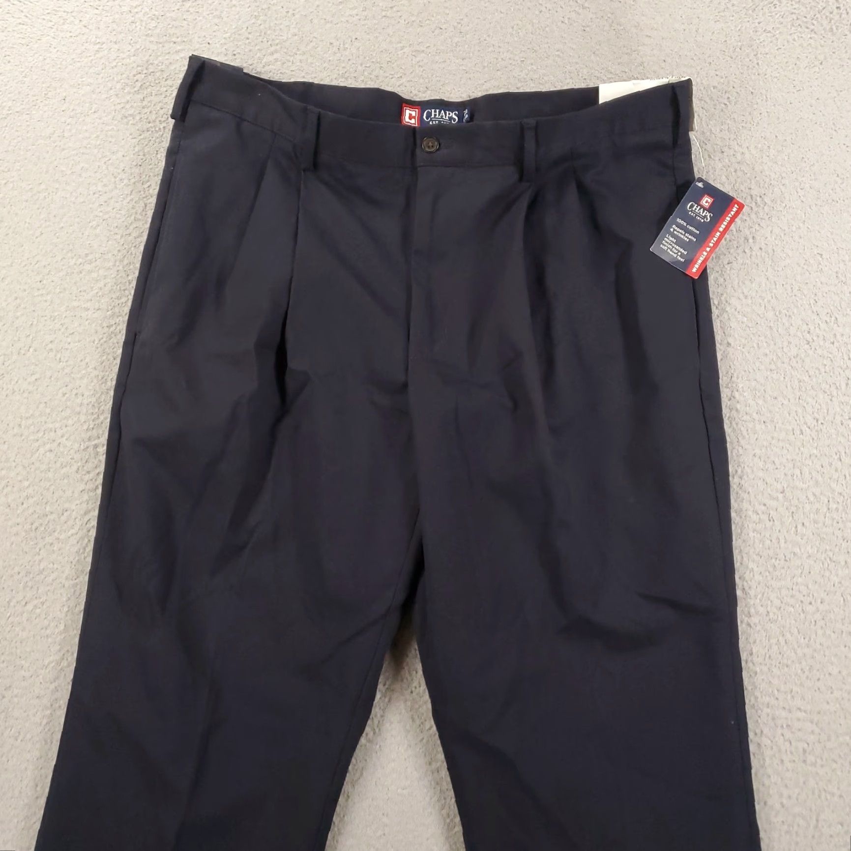 Chaps Chaps Men's Dress Pants 38x29 Black Wool Blend Slim Fit Casual Business Size US 38 / EU 54 - 2 Thumbnail