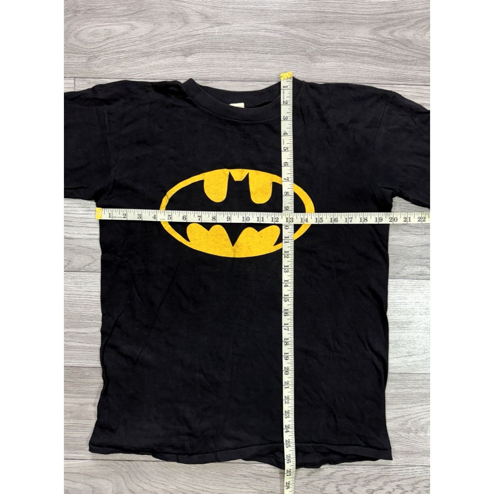 Logo 7 VINTAGE Batman Logo Single Stitch T-shirt Mens Size L Black Made in U-A-E Got-U 1980s Shirt Short Sleeve Size US L / EU 52-54 / 3 - 2 Thumbnail