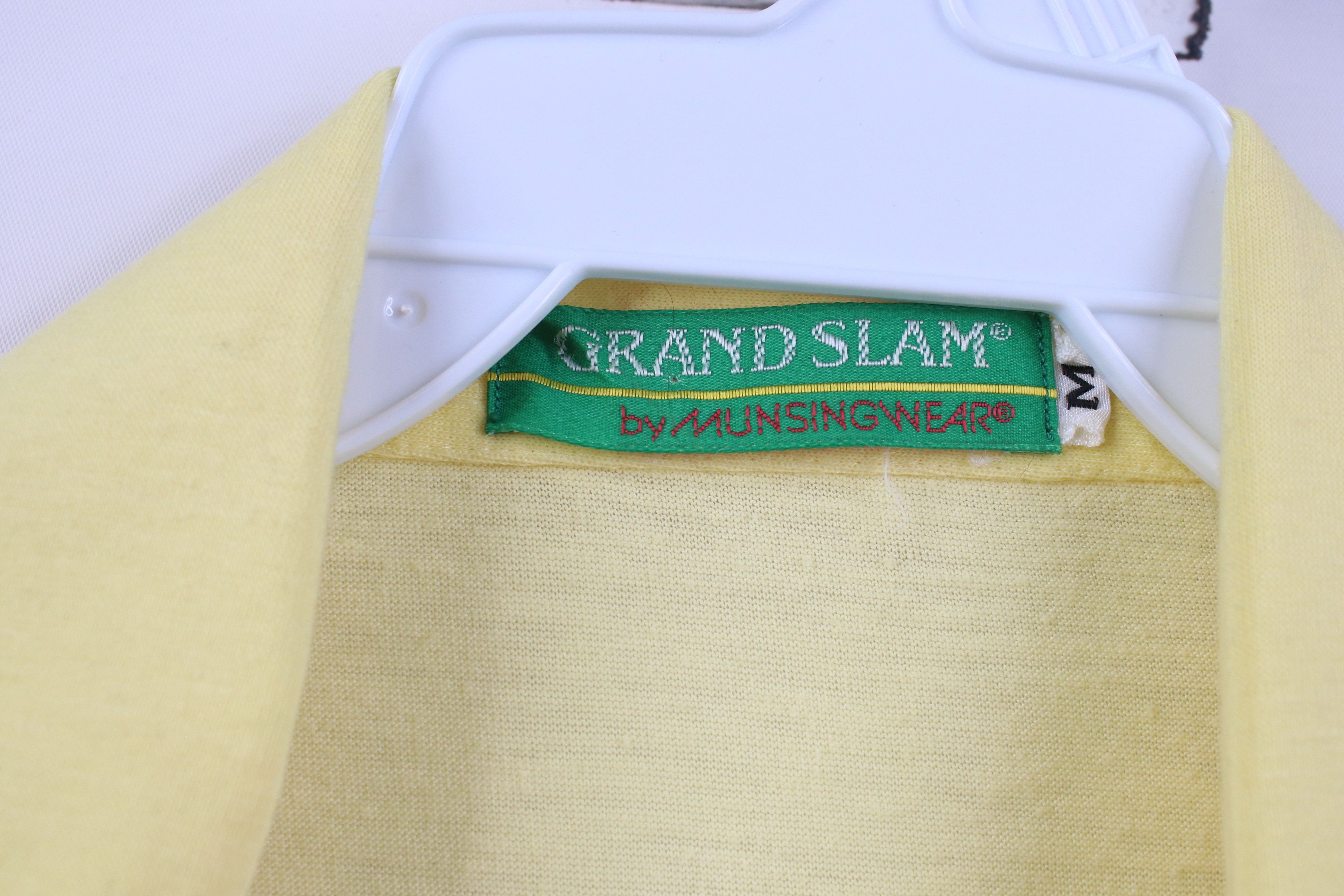 Vintage Vintage 80s Streetwear Collared Golf Polo Shirt Yellow USA Size US M / EU 48-50 / 2 - 7 Thumbnail