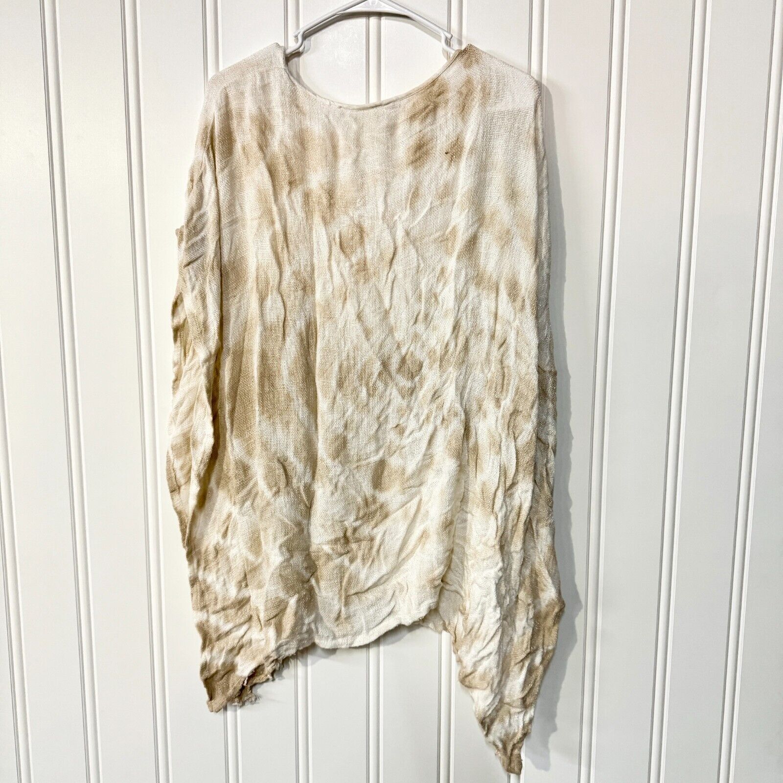 ELAN Elan Kamono Tie Dye Oversized Lightweight Poncho Cover Up OS Size ONE SIZE - 4 Thumbnail