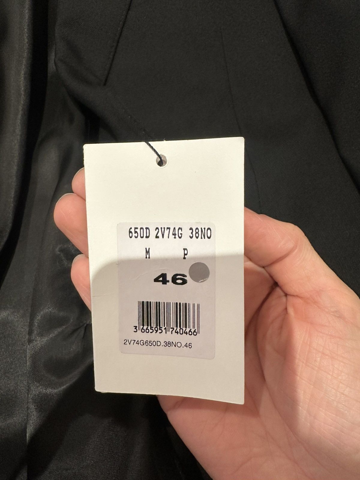 Celine 22SS Black Blazer Boxy Wool Gabardine Size 46R - 19 Thumbnail