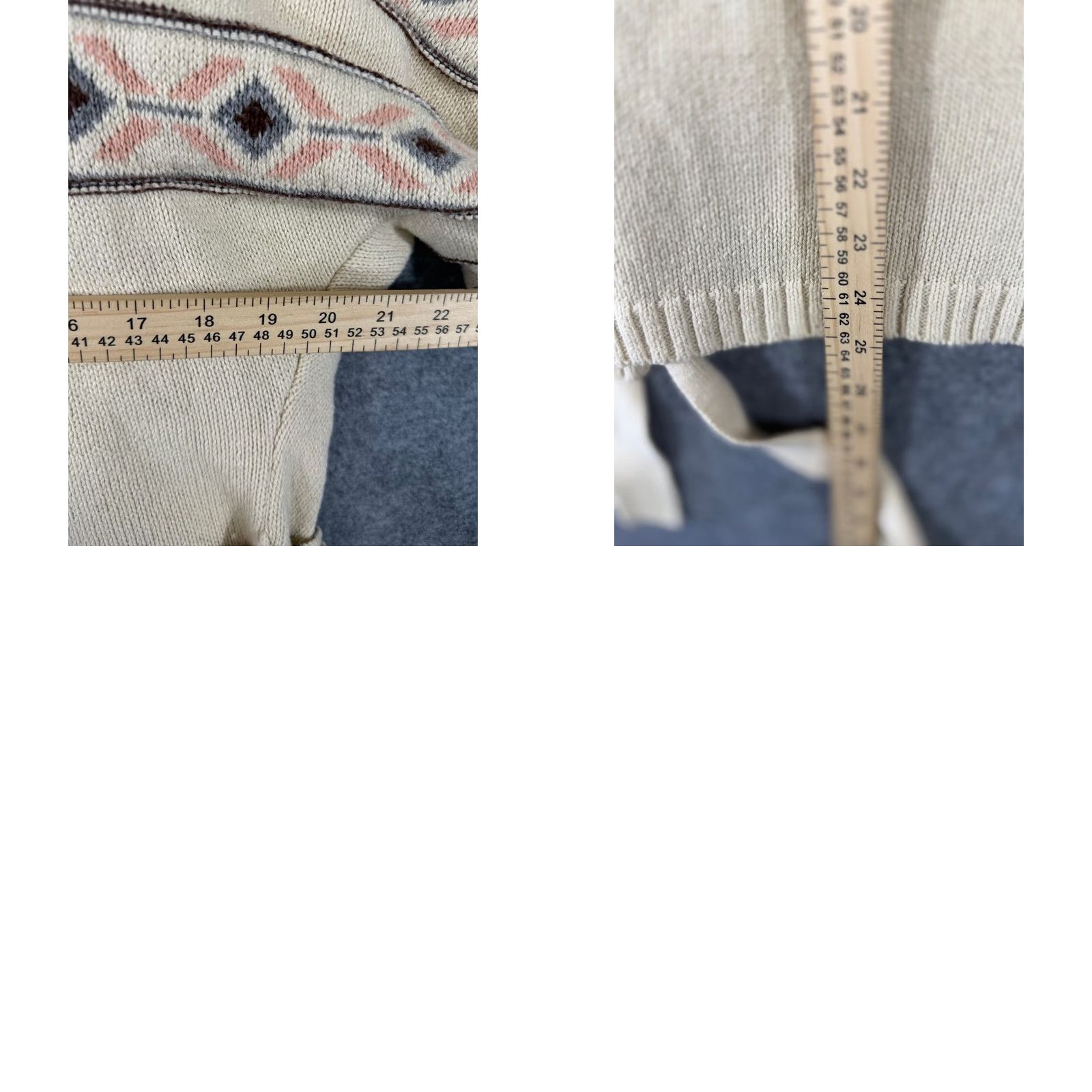 Forever 21 FOREVER 21 Cardigan Sweater Womens S Ivory Aztec Open Front Belted Knit Cardigan Beltded Size S / US 4 / IT 40 - 9 Thumbnail