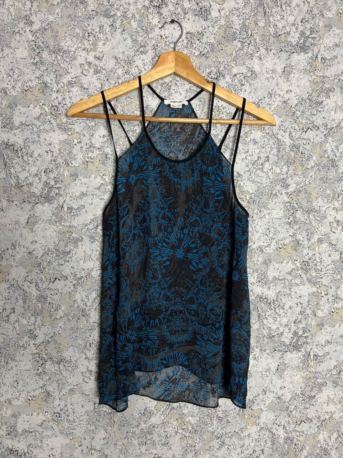 Helmut Lang Helmut Lang Women's Light Mesh Printed Top Blouse Size S Size S / US 4 / IT 40 - 1 Thumbnail
