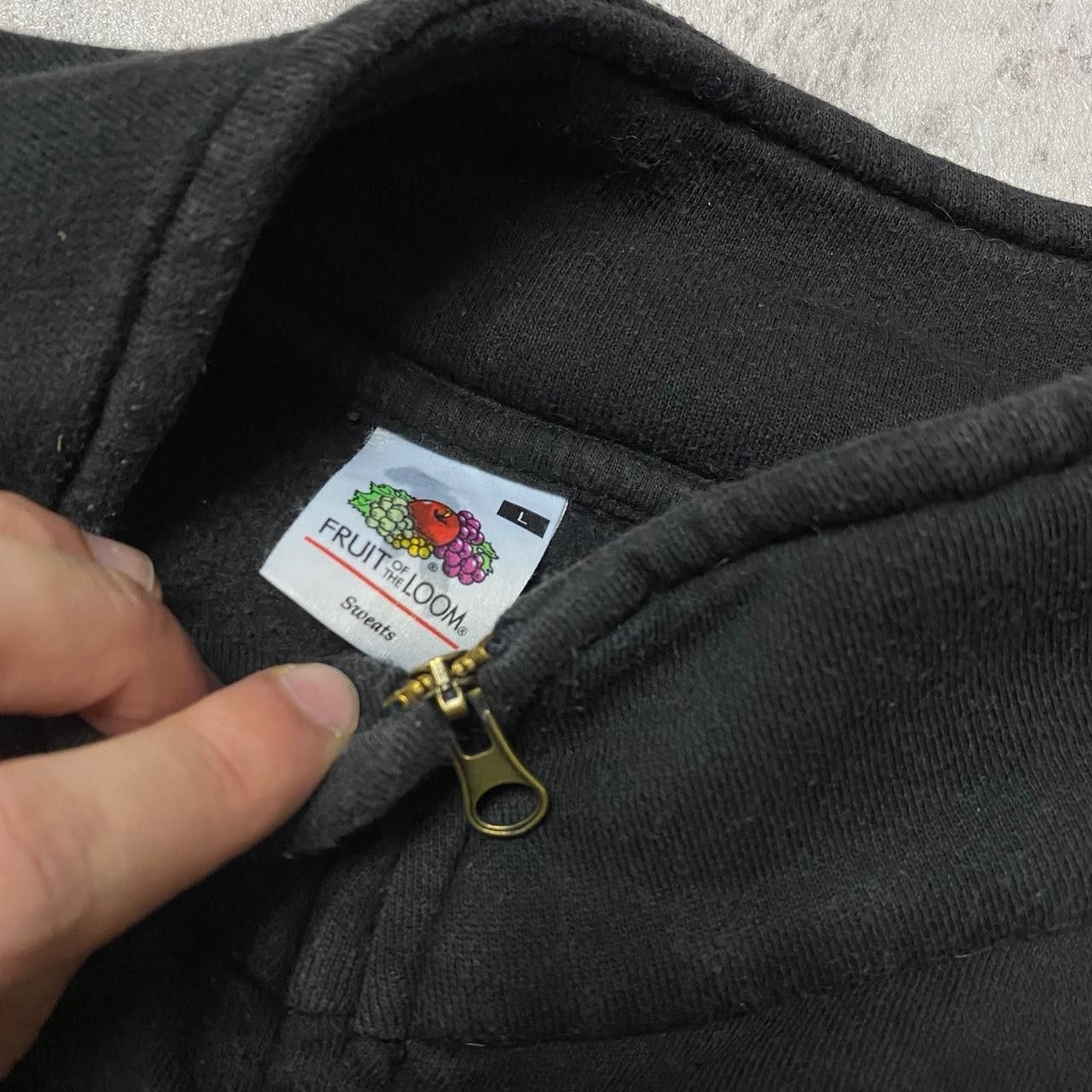 Fruit Of The Loom Black Fruit of the Loom zip-up sweatshirt Size US L / EU 52-54 / 3 - 3 Thumbnail