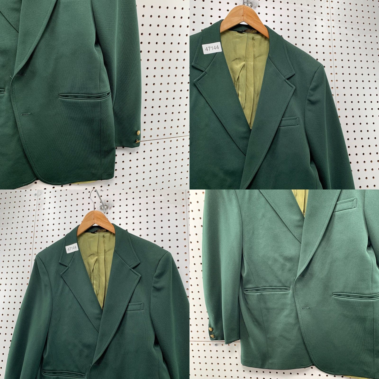 Vintage VINTAGE Palm Beach Blazer Mens 42 Green Gold Button USA Amalgamated Union Tag Blazer Size 42R - 8 Thumbnail