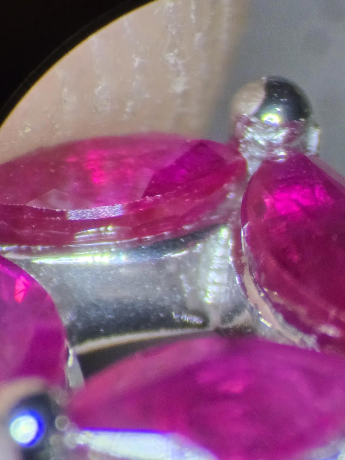 The Unbranded Brand Vintage 14k White Gold Marquise Ruby Ring – Size 6.5 – 3.6g Size ONE SIZE - 7 Thumbnail