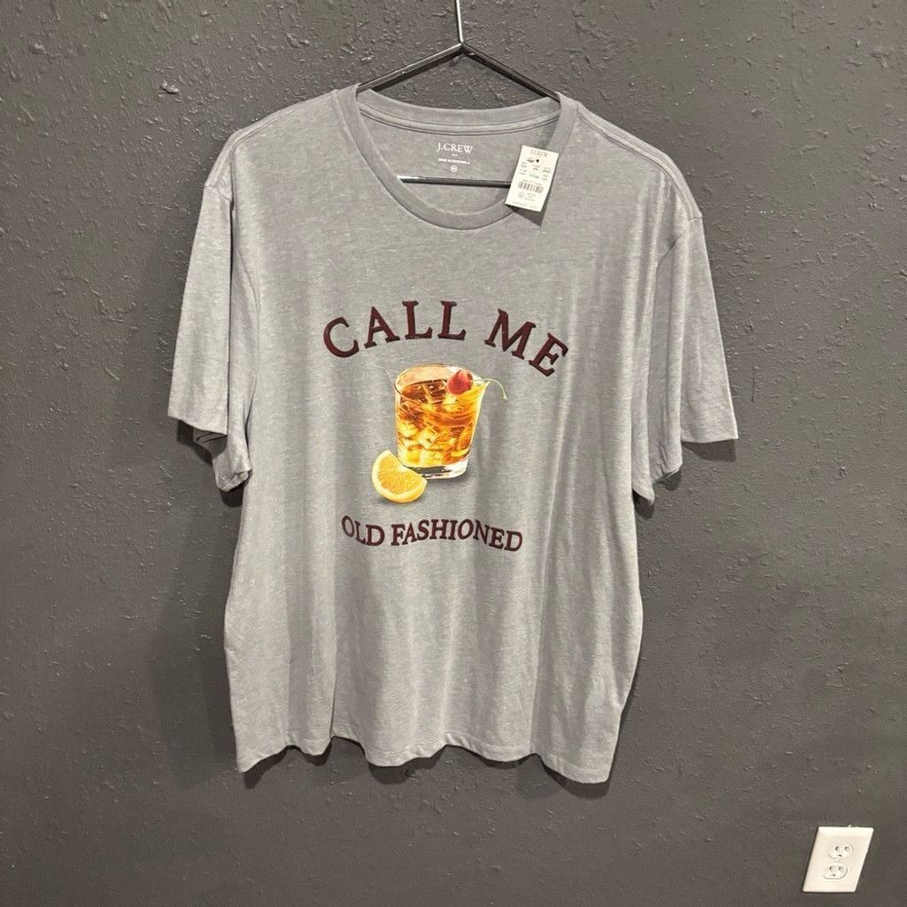 J.Crew J. Crew 'Call Me Old Fashioned' Men's T-Shirt Size US XXL / EU 58 / 5 - 1 Thumbnail