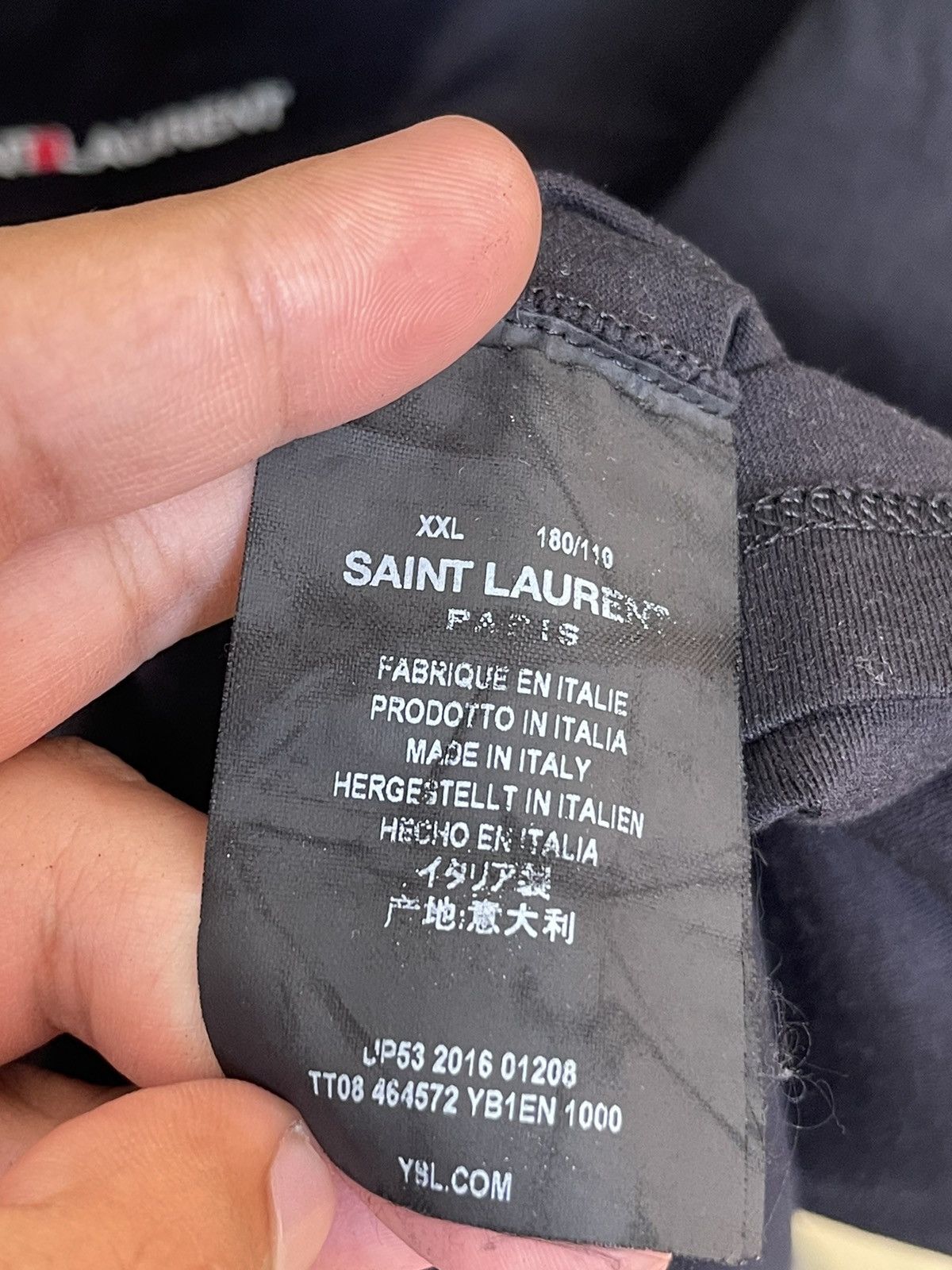 Saint Laurent Paris Saint Laurent Center Classic Logo Size US XXL / EU 58 / 5 - 4 Thumbnail
