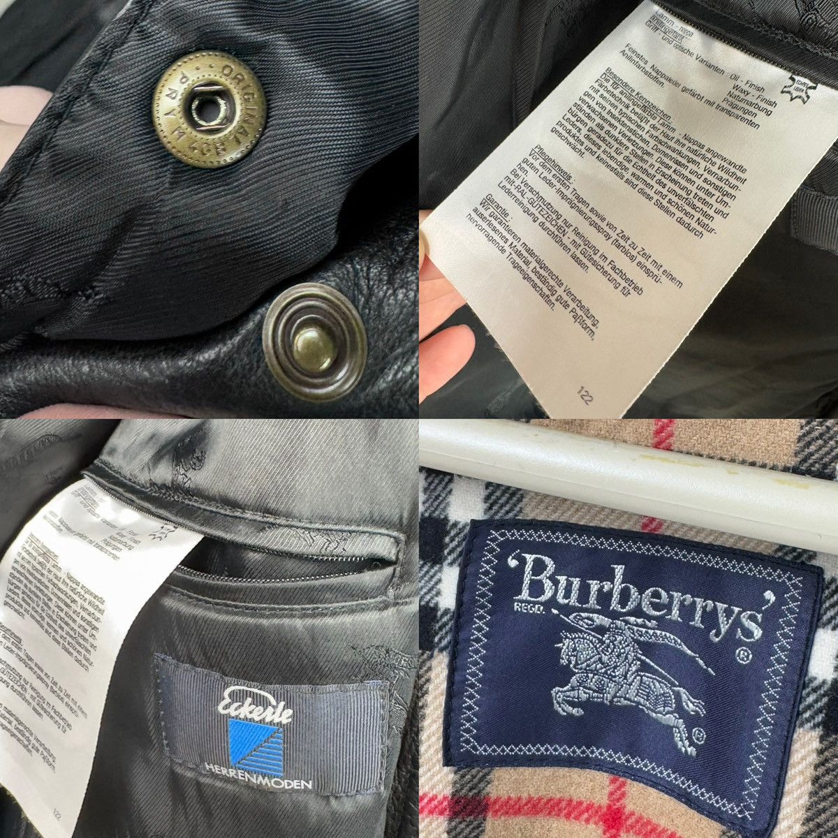 Burberry Burberry Insulated Leather Jacket With An Additional Vest Size US L / EU 52-54 / 3 - 12 Thumbnail