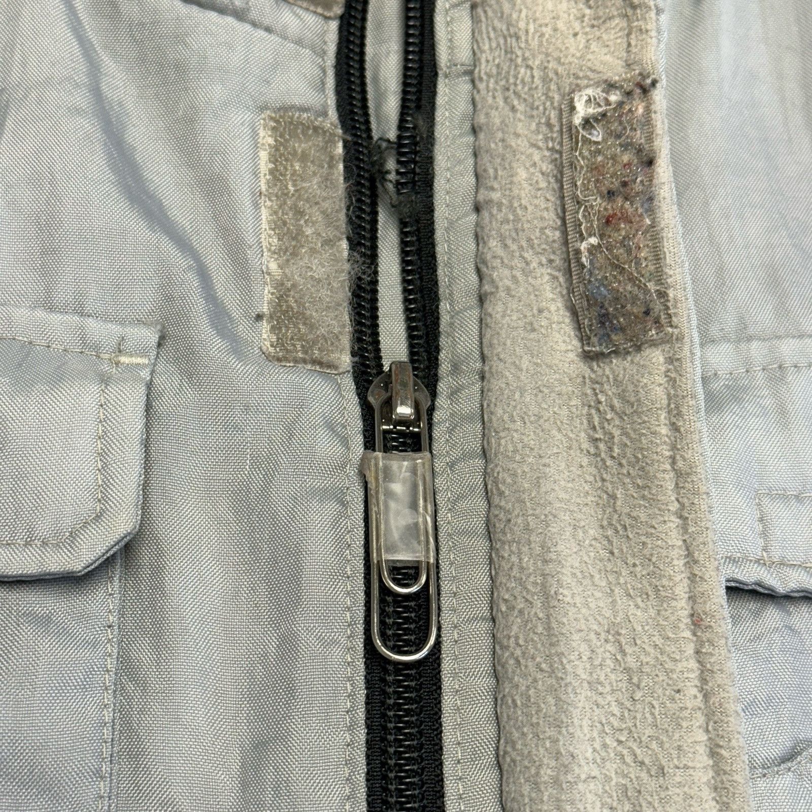 Gap GAP Fleece Lined Quilted Full Zip Nylon Utility Vest in Gray Size US S / EU 44-46 / 1 - 3 Thumbnail