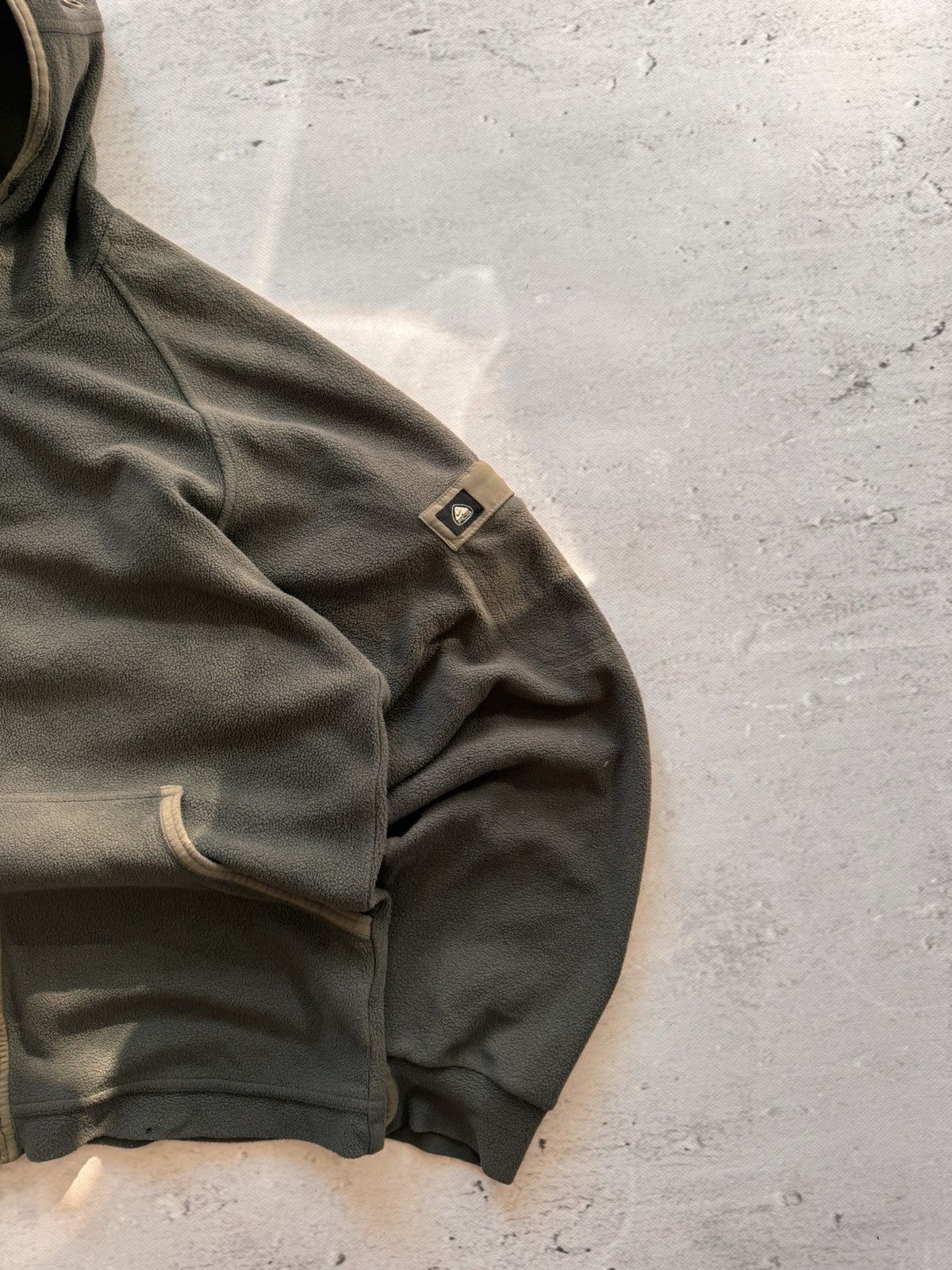 NIKE ACG TEDDY ZIP VINTAGE BASIC LOGO OVERSIZE SWEATSHIRT