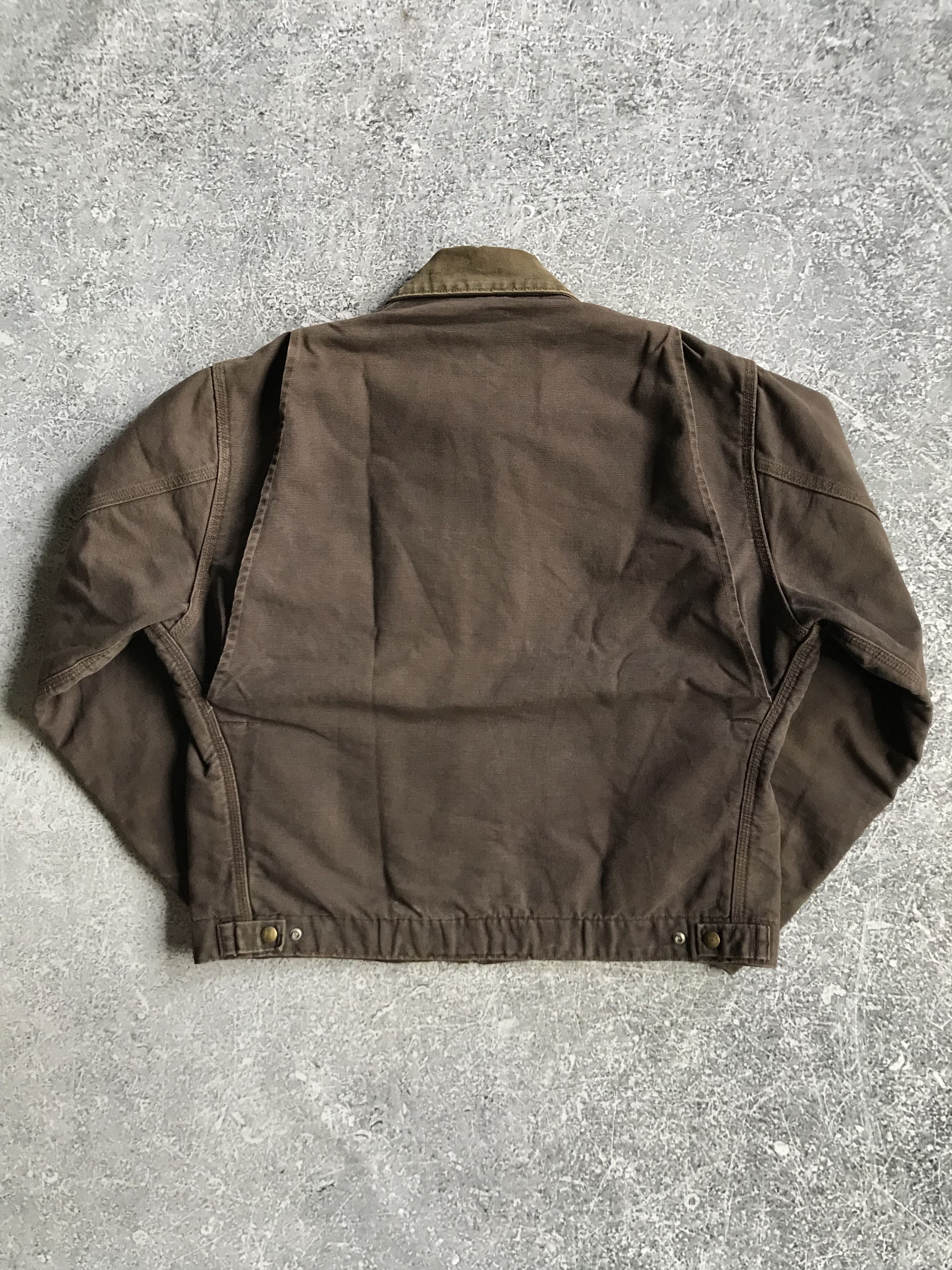 Rare Vintage 90s Carhartt Detroit Jacket Faded Mocha JB0873
