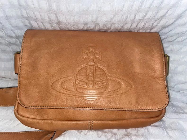 Vivienne Westwood Vivienne Westwood Kacice classic postman leather shoulder Size ONE SIZE - 6 Thumbnail