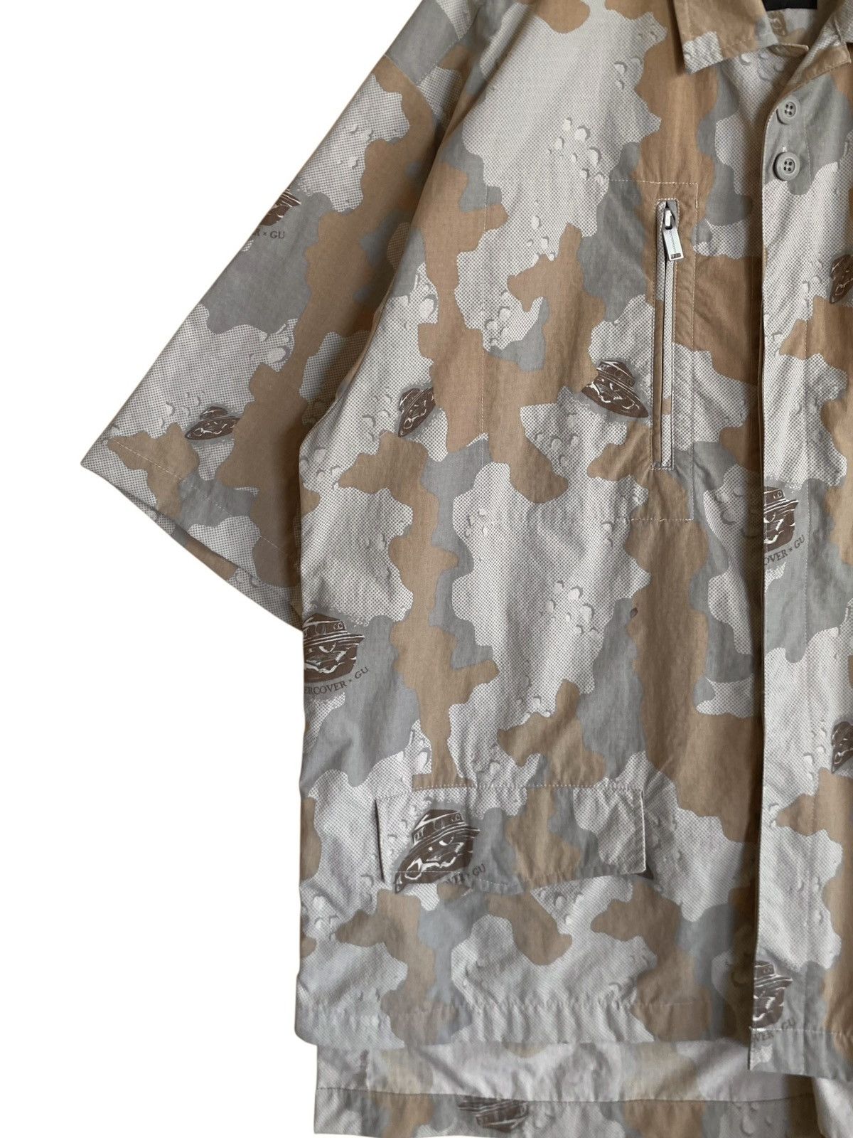GU × Undercover Rare Japanese Brand GU X Undercover Desert Camo Baggy Shirt Size US XL / EU 56 / 4 - 4 Thumbnail