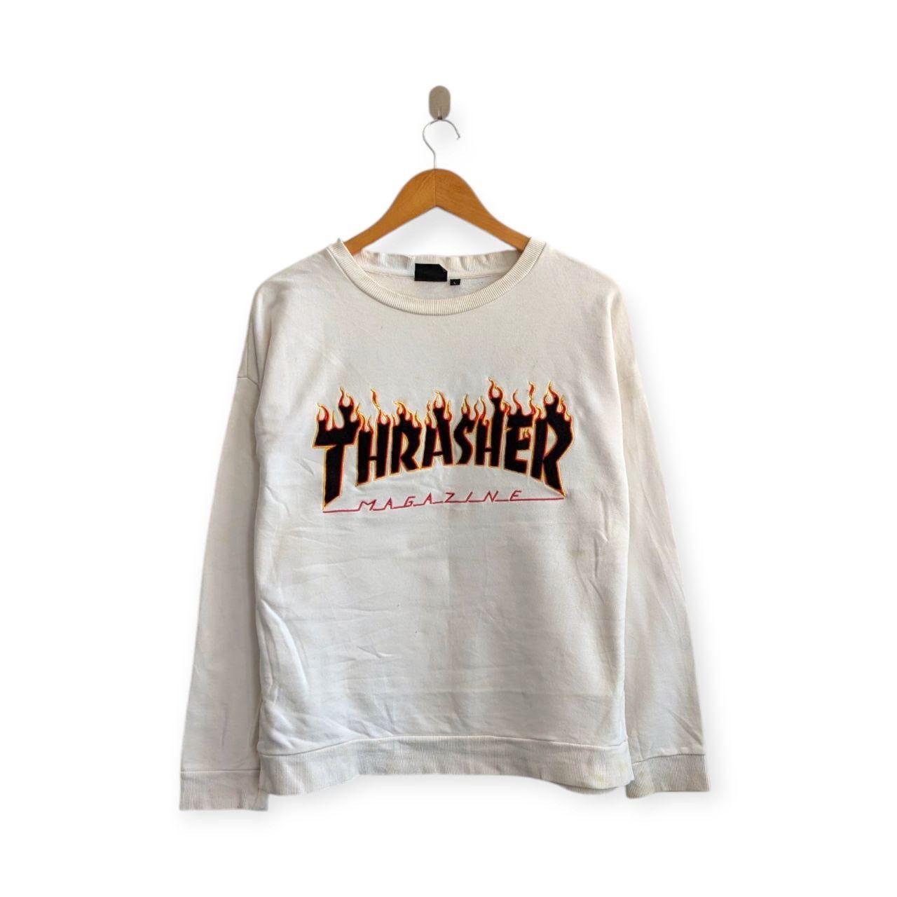 Thrasher vintage THRASHER magazine fire burning embroidered logo Size US L / EU 52-54 / 3 - 1 Thumbnail