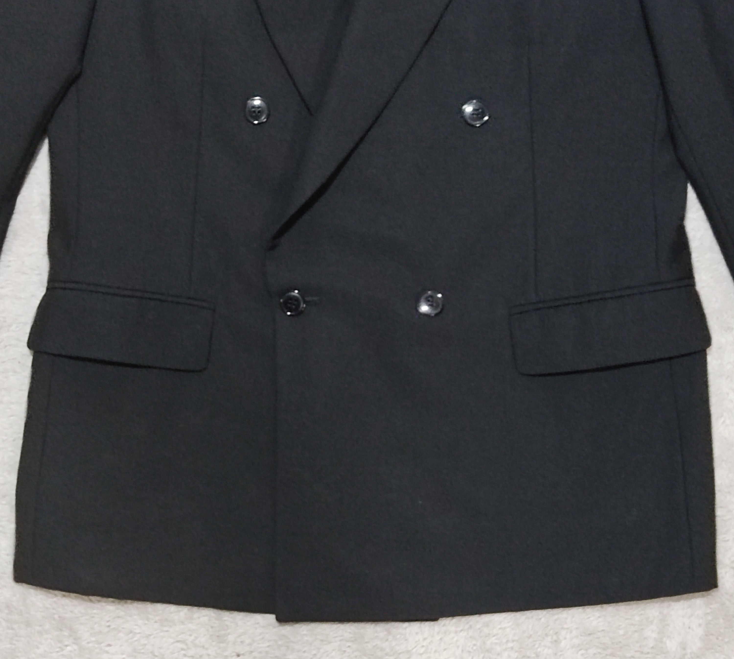 Pierre Cardin Vintage Pierre Cardin JDM Double Breasted Wool Blazer Black Size 44S - 4 Thumbnail