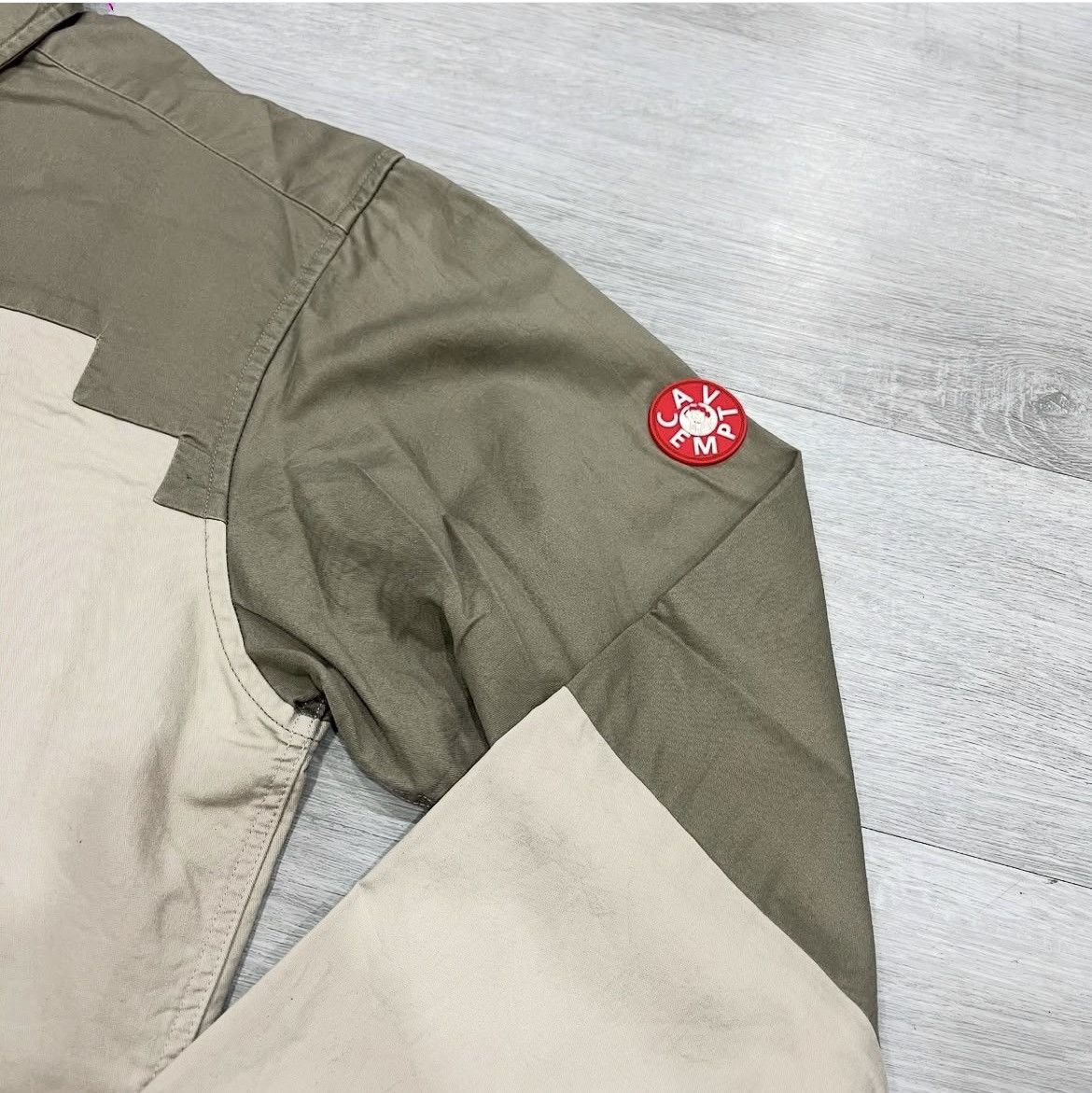 Cav Empt 🇯🇵 Cav Empt Brick Block Shirt Button Up Beige/Green Army Size US L / EU 52-54 / 3 - 3 Thumbnail