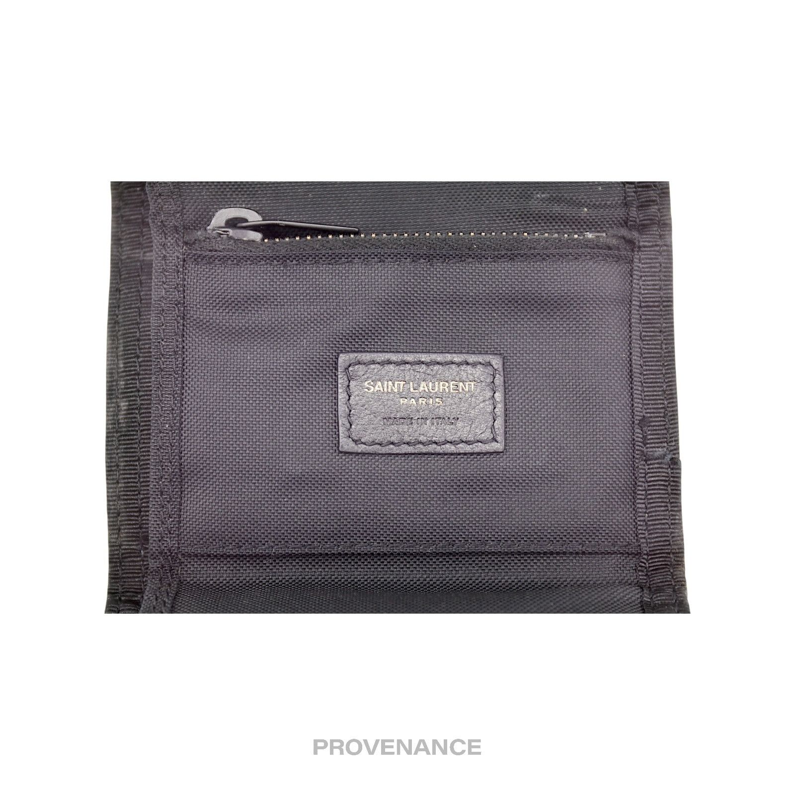 Saint Laurent Paris 🔴 Saint Laurent Paris SLP Trifold Wallet - Black Technical Size ONE SIZE - 7 Thumbnail