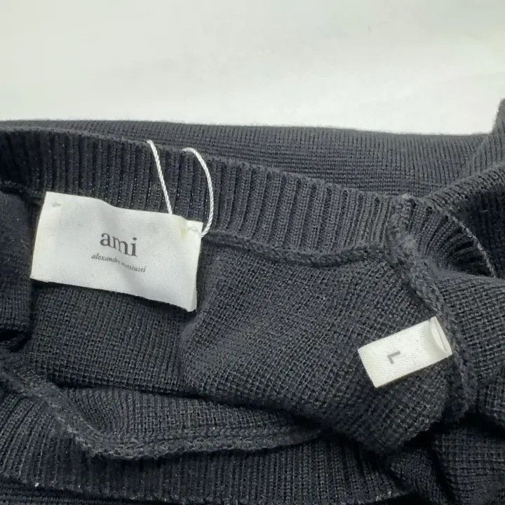 AMI AMIPARIS Black Heart Sweater for Men -2507 Size US L / EU 52-54 / 3 - 3 Thumbnail