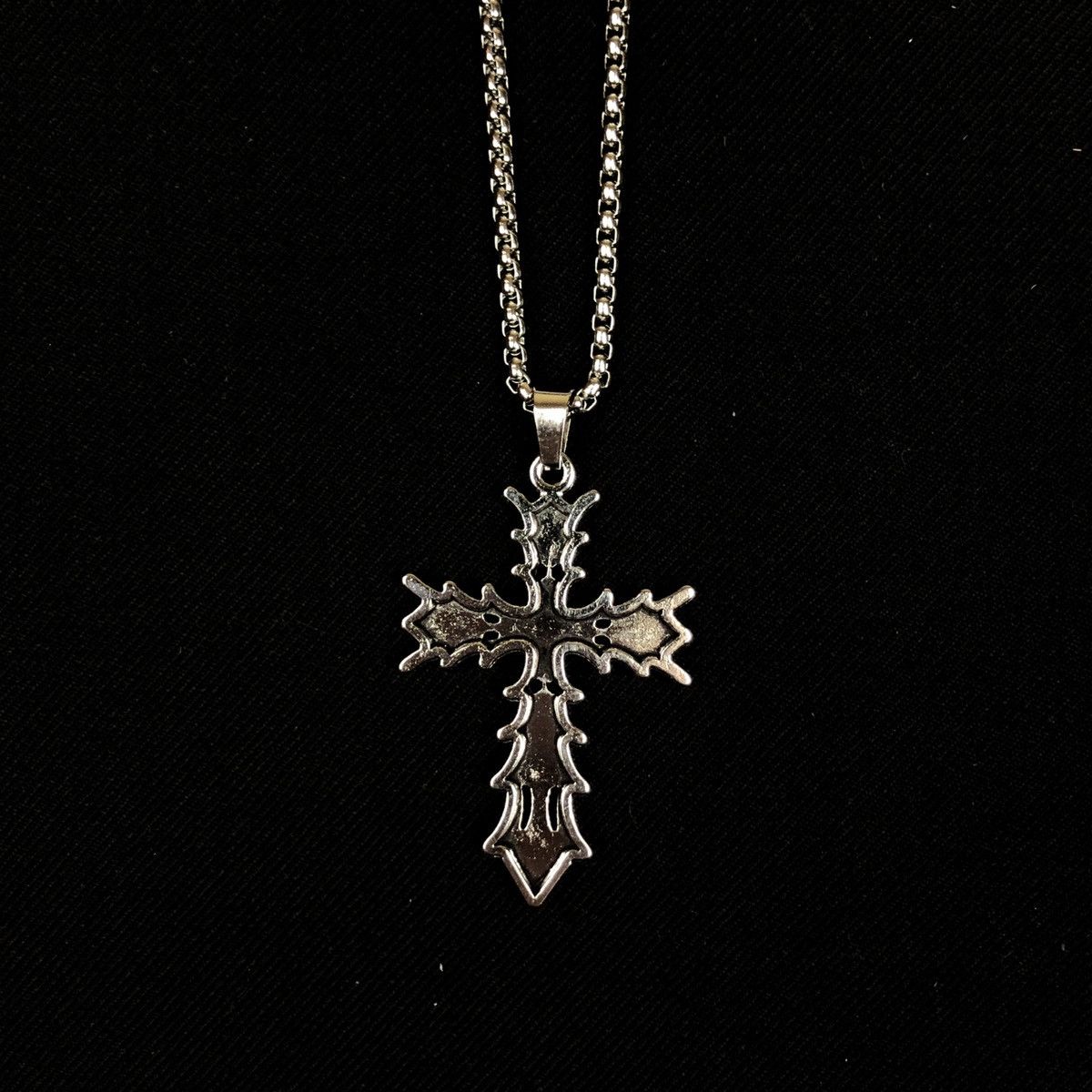 Jewelry Vamp Cross Necklace Punk Opium Chain Size ONE SIZE - 4 Thumbnail