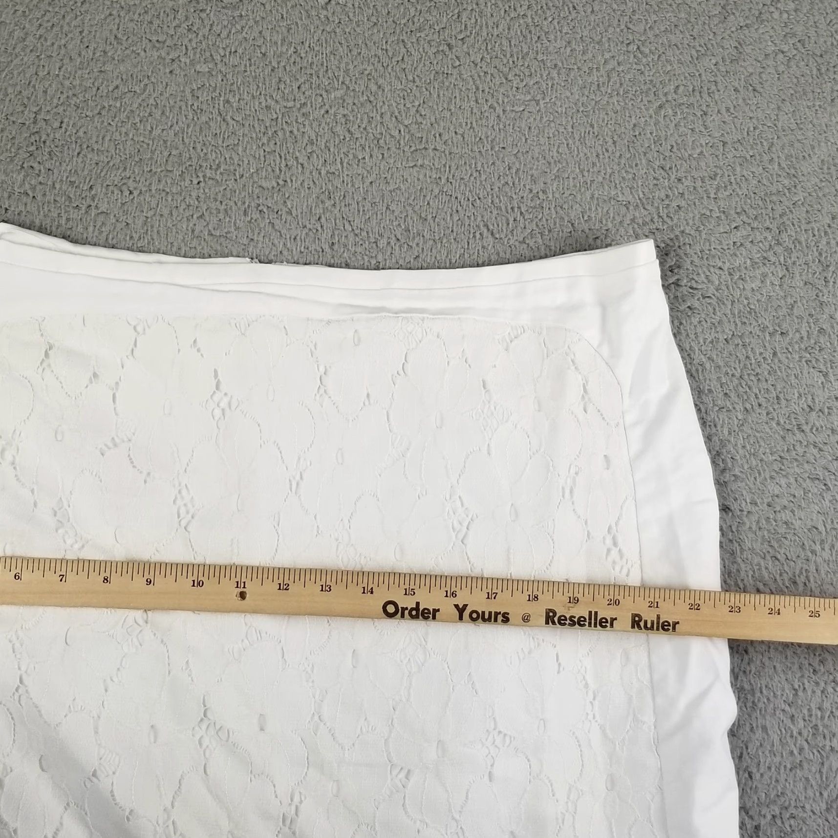Worthington Worthington Lined Sheer Lace White Knee-length A-line Skirt Plus 20W Vintage No Mens Womens Girls Size 42" / US 20 - 6 Thumbnail