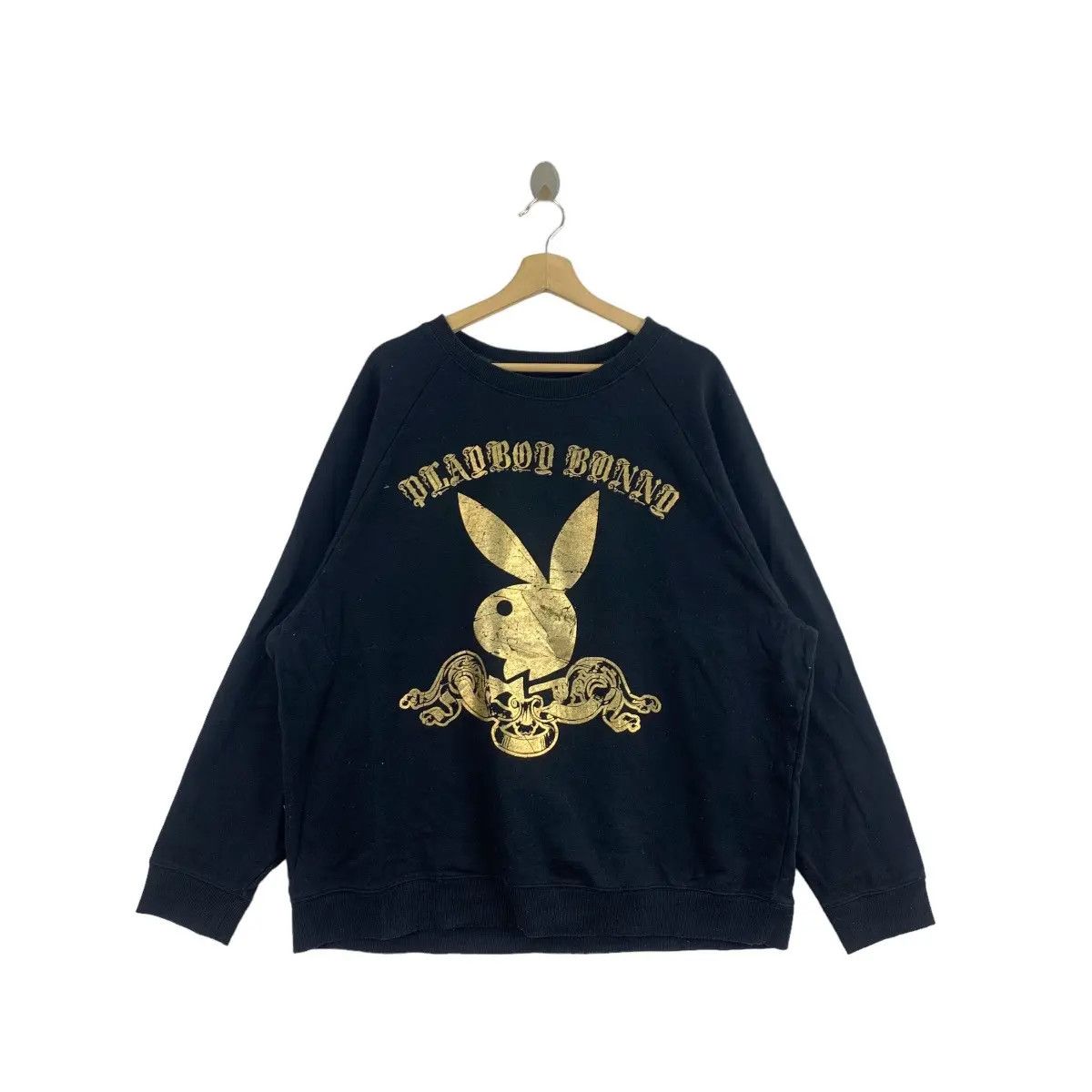 Playboy Vtg PLAYBOY MAGAZINE Rabbit Head Bunny Gold Sweatshirt Size XL / US 12-14 / IT 48-50 - 1 Thumbnail